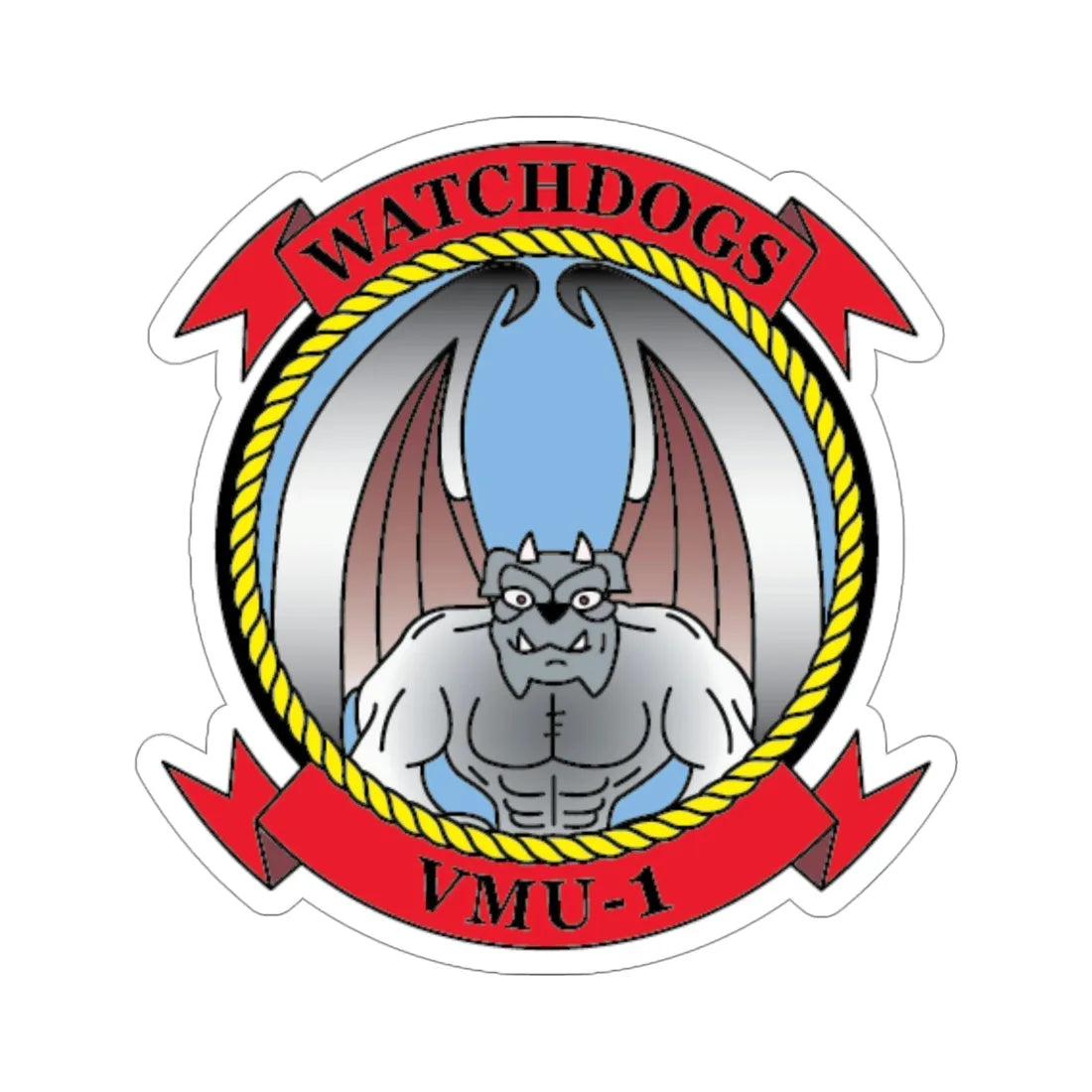 VMU 1 Watchdogs 2 (USMC) STICKER Vinyl Die-Cut Decal 5 Inch - The Sticker Space