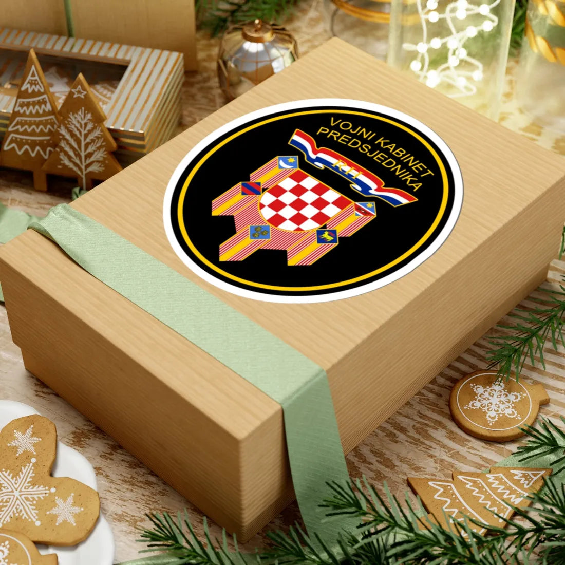 Vojni kabinet Predsjednika Republike Hrvatske (Croatia) (Coat of Arms) STICKER Vinyl Kiss-Cut Decal - The Sticker Space