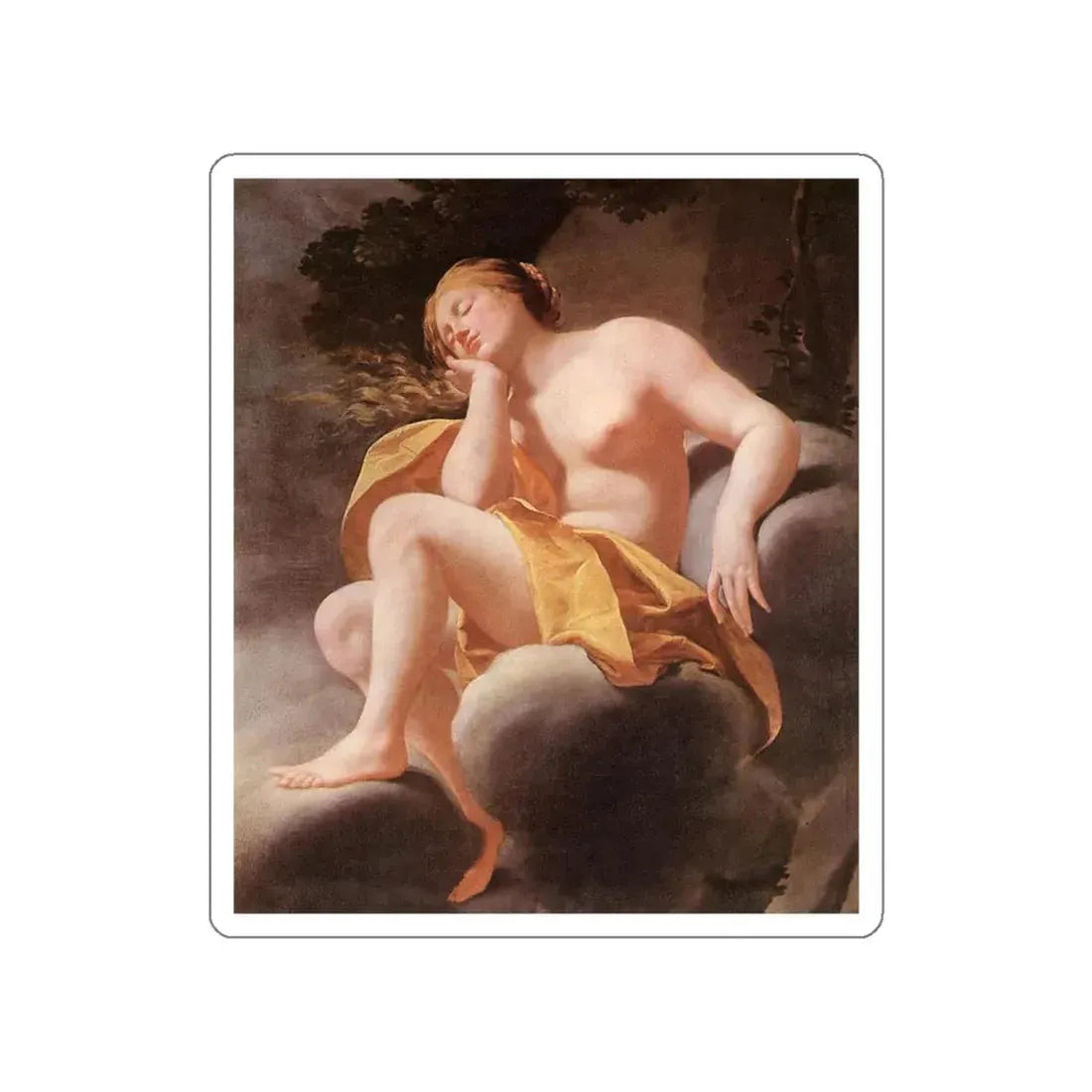 VOUET, Simon - Sleeping Venus (Artwork) STICKER Vinyl Die-Cut Decal White Die-Cut 6 Inch - The Sticker Space