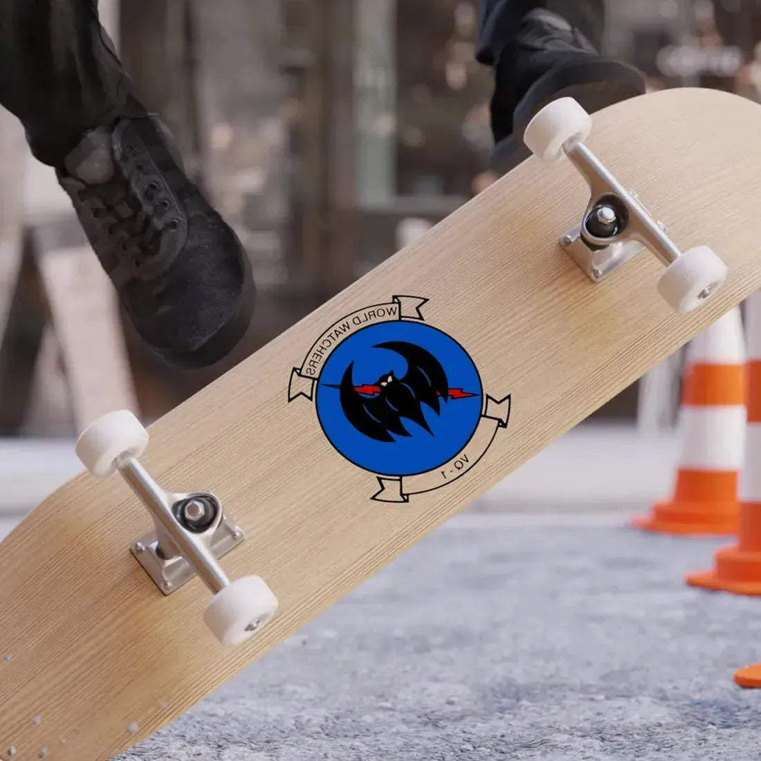 VQ 1 World Watchers v2 (U.S. Navy) REVERSE PRINT Transparent Die-Cut STICKER - The Sticker Space