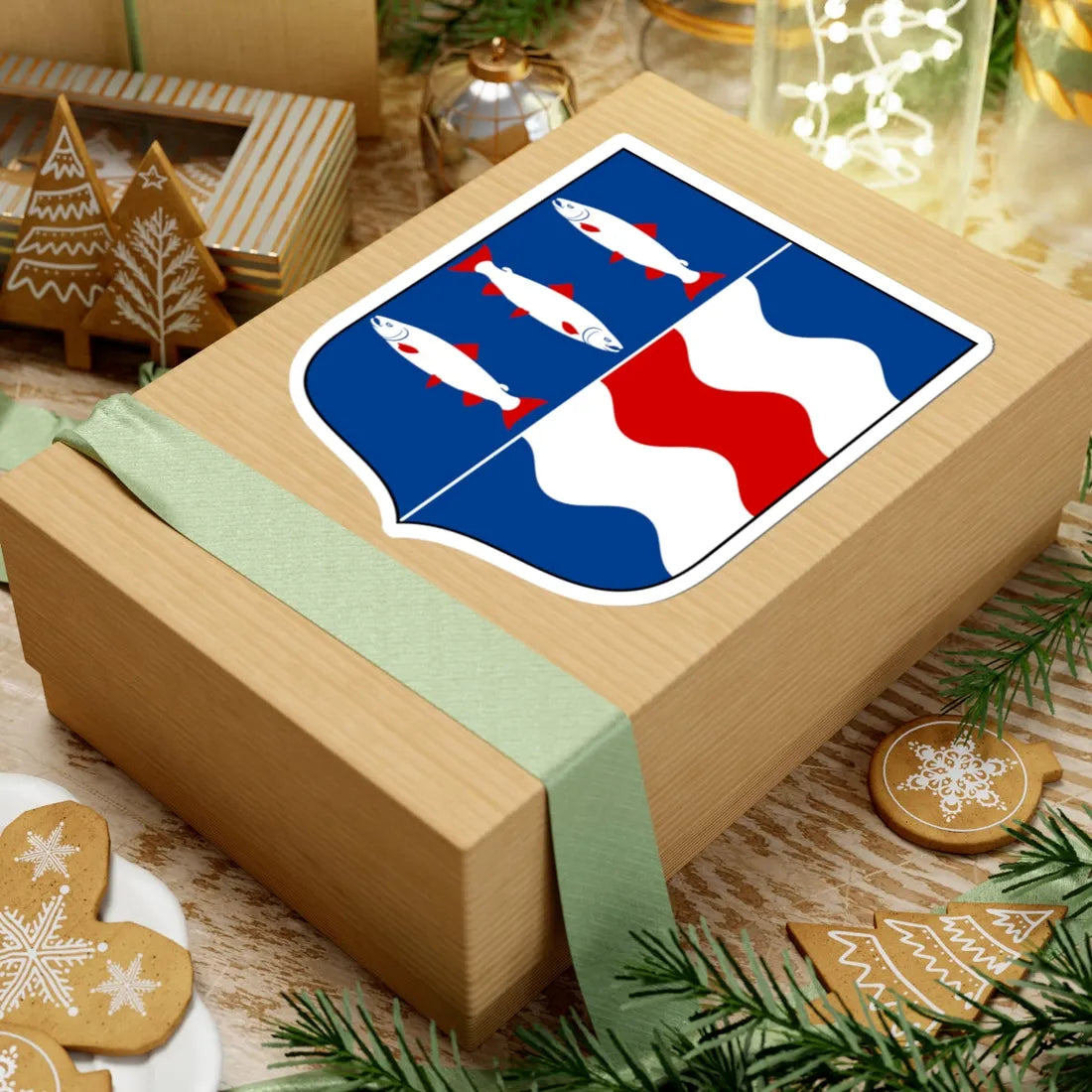 Västernorrlands läns vapen (Sweden) (Coat of Arms) STICKER Vinyl Kiss-Cut Decal - The Sticker Space