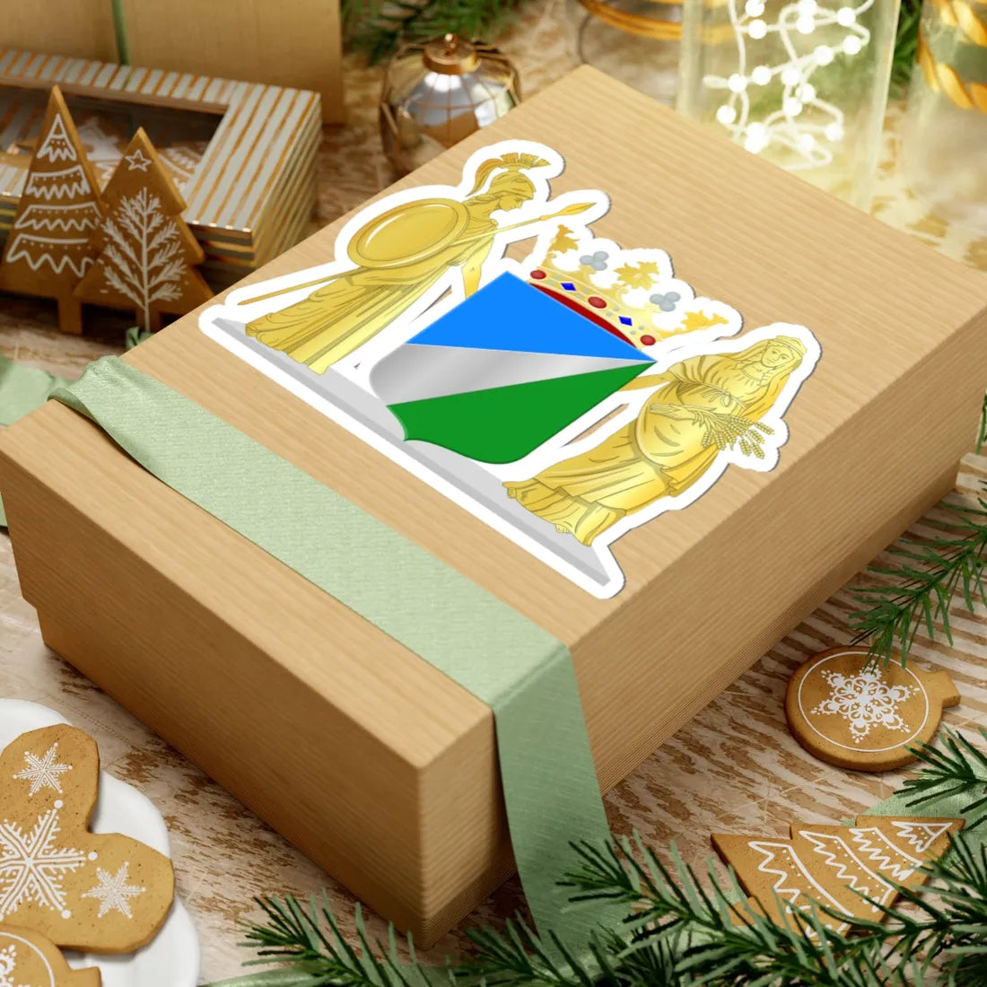 Waadhoeke wapen (Netherlands) (Coat of Arms) STICKER Vinyl Kiss-Cut Decal - The Sticker Space