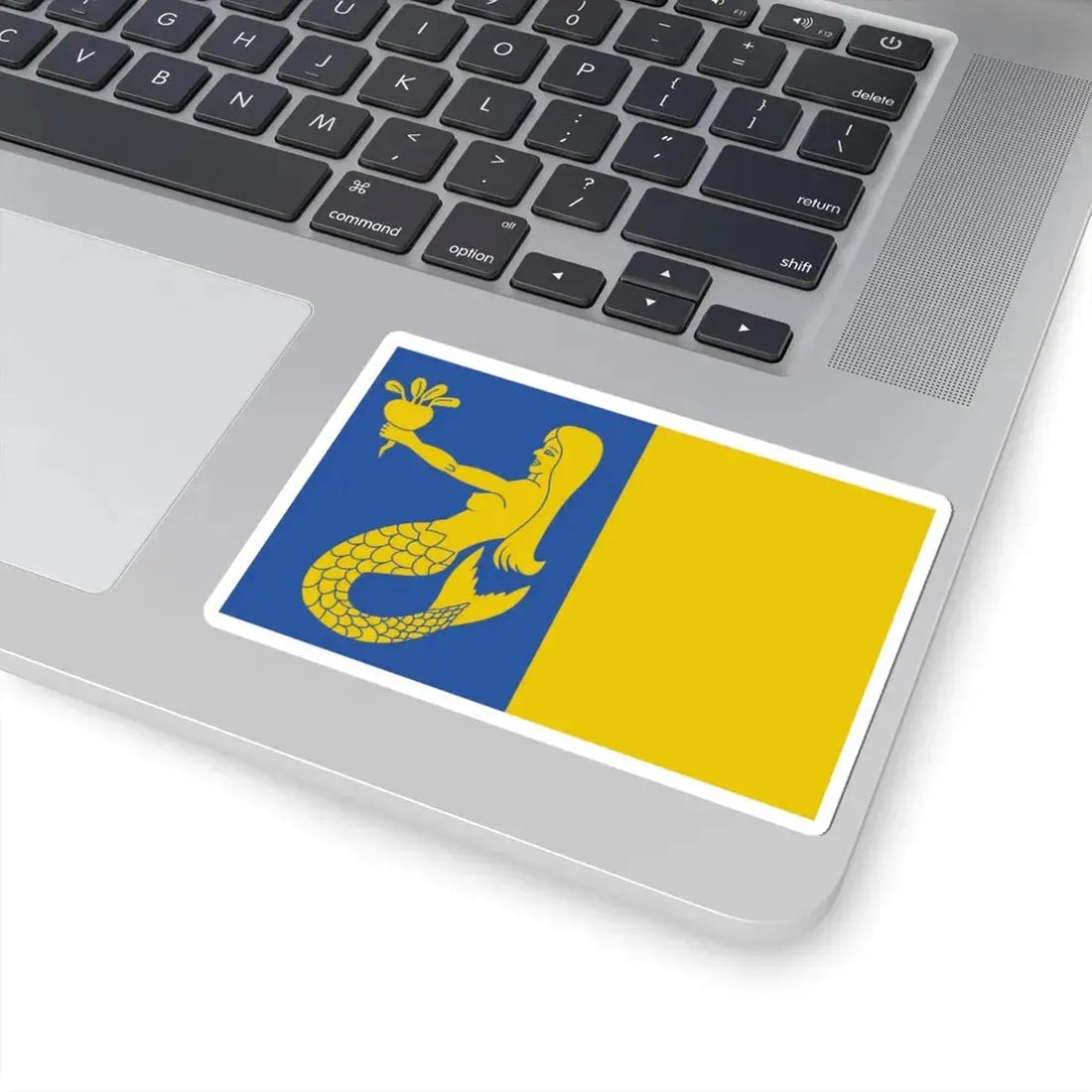 Waasmunster vlag (Belgium) STICKER Vinyl Kiss-Cut Decal - The Sticker Space