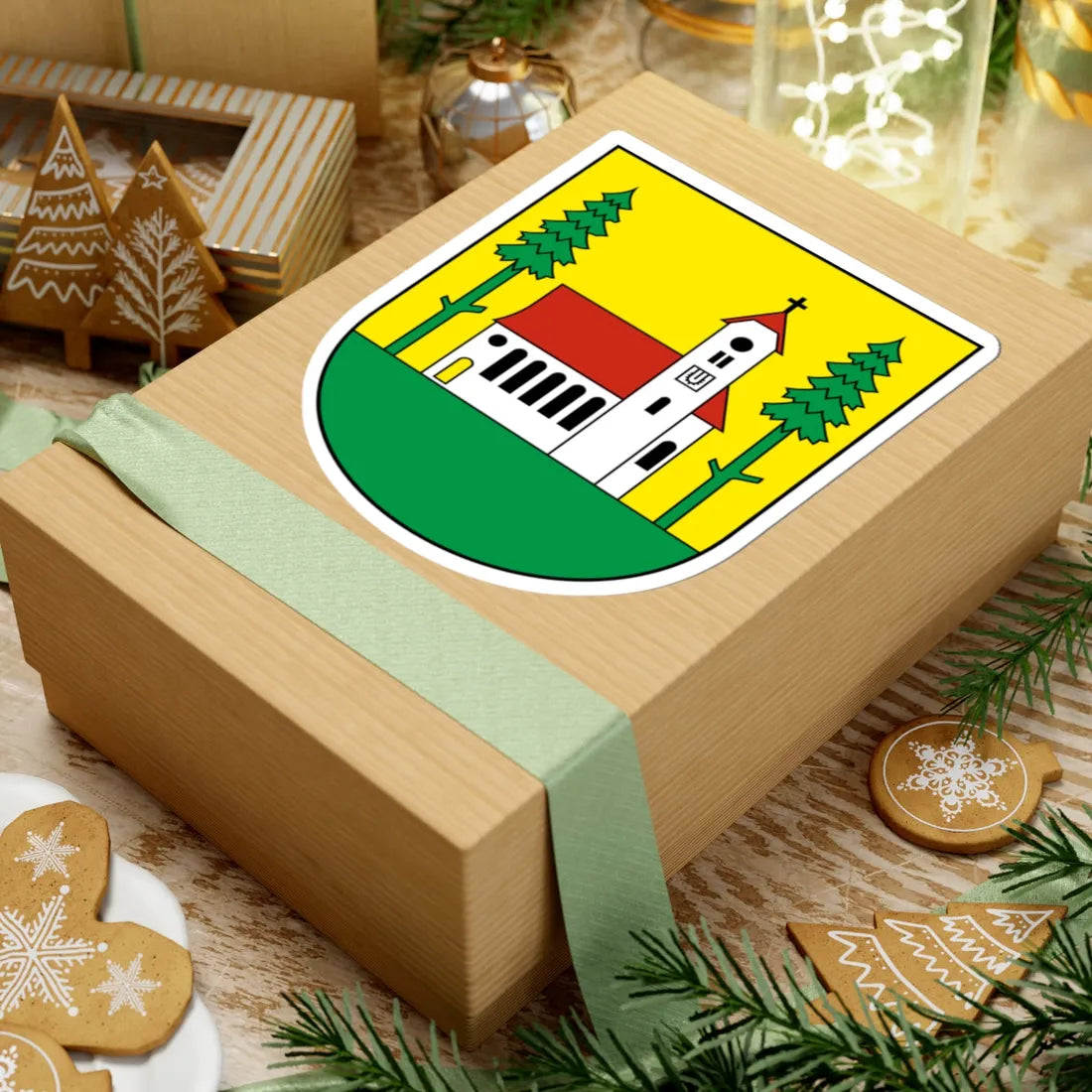 Waldkirch-blazon (Switzerland) (Coat of Arms) STICKER Vinyl Kiss-Cut Decal - The Sticker Space