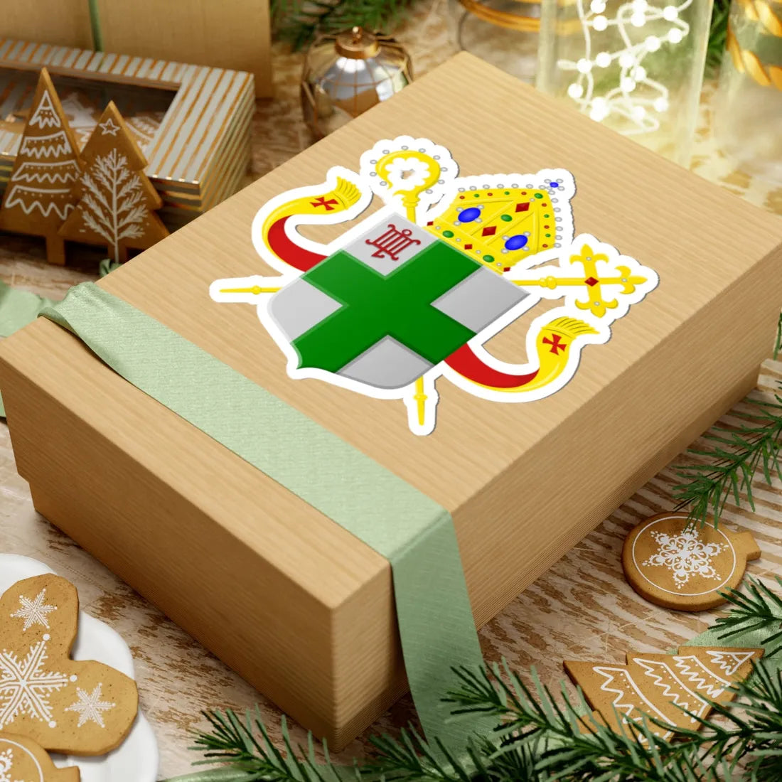 Wapen bisdom Rotterdam (Netherlands) (Coat of Arms) STICKER Vinyl Kiss-Cut Decal - The Sticker Space