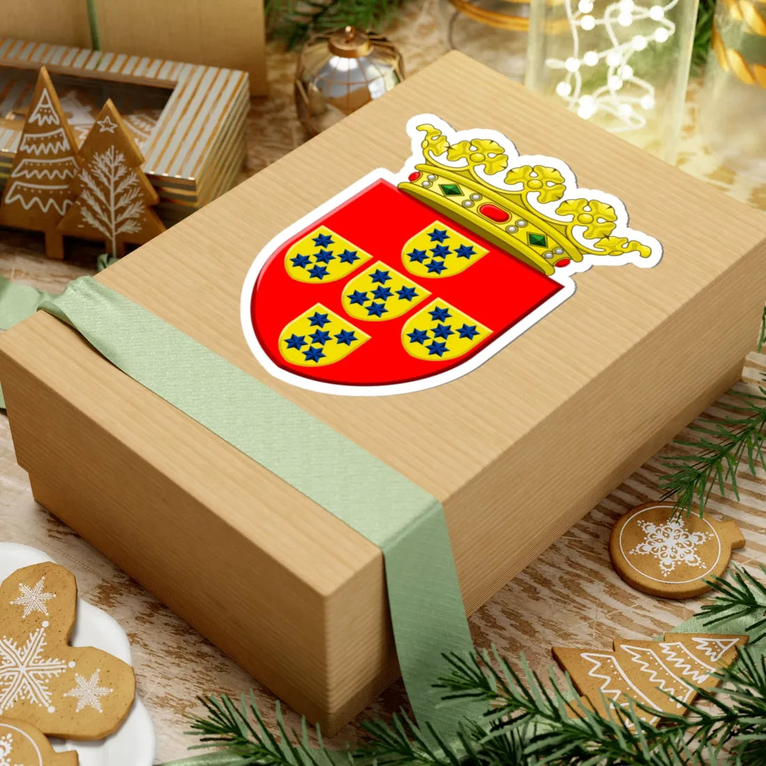 Wapen Poortugaal (Netherlands) (Coat of Arms) STICKER Vinyl Kiss-Cut Decal - The Sticker Space