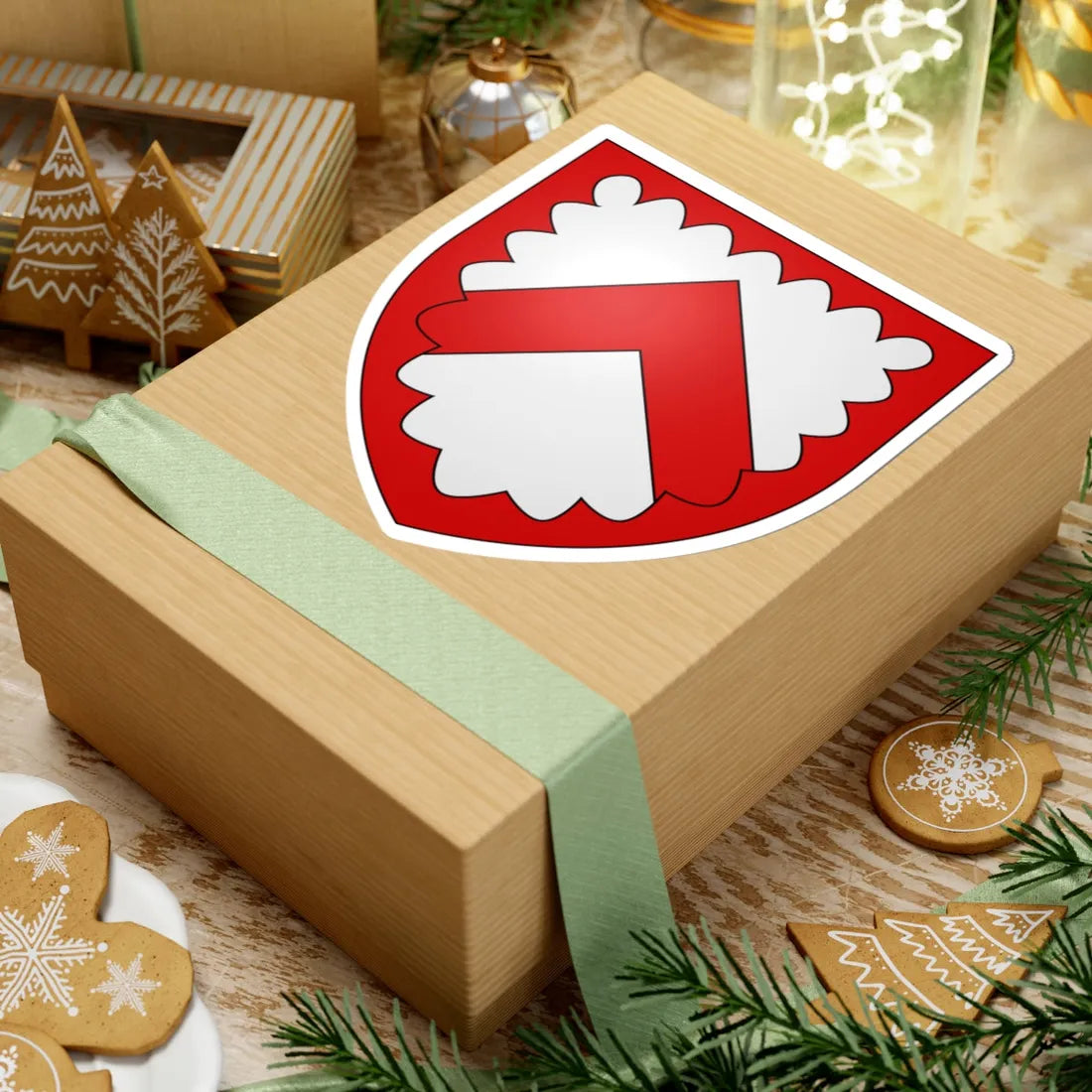 Wapen stad be Kortrijk (Belgium) (Coat of Arms) STICKER Vinyl Kiss-Cut Decal - The Sticker Space