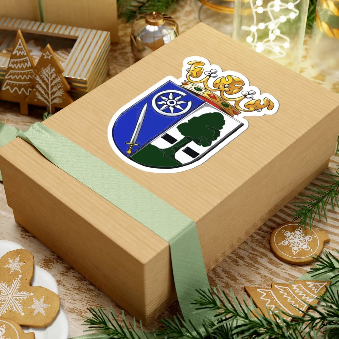 Wapen van Heerenveen (Netherlands) (Coat of Arms) STICKER Vinyl Kiss-Cut Decal - The Sticker Space