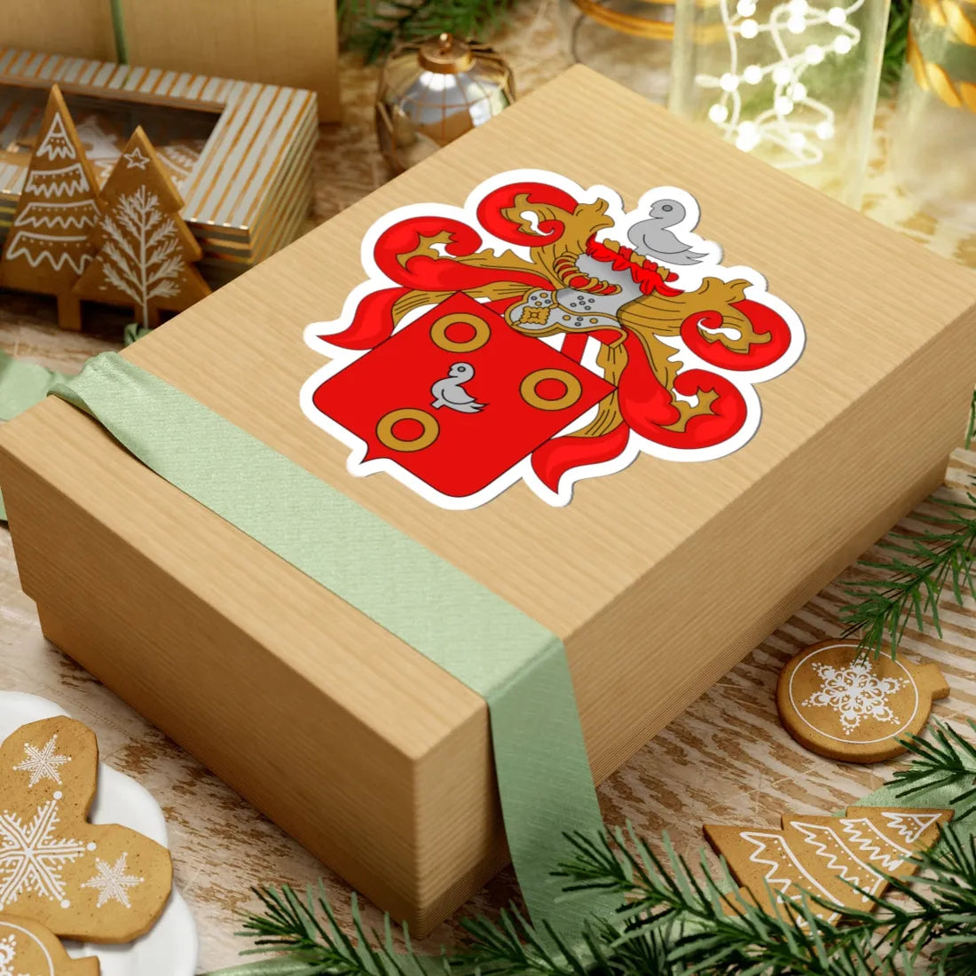 Wapen van Kuurne (Belgium) (Coat of Arms) STICKER Vinyl Kiss-Cut Decal - The Sticker Space