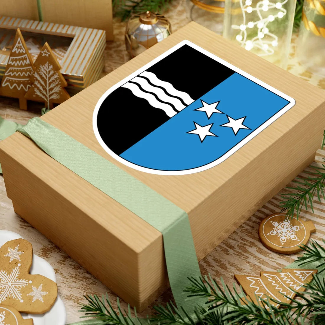 Wappen Aargau matt (Switzerland) (Coat of Arms) STICKER Vinyl Kiss-Cut Decal - The Sticker Space