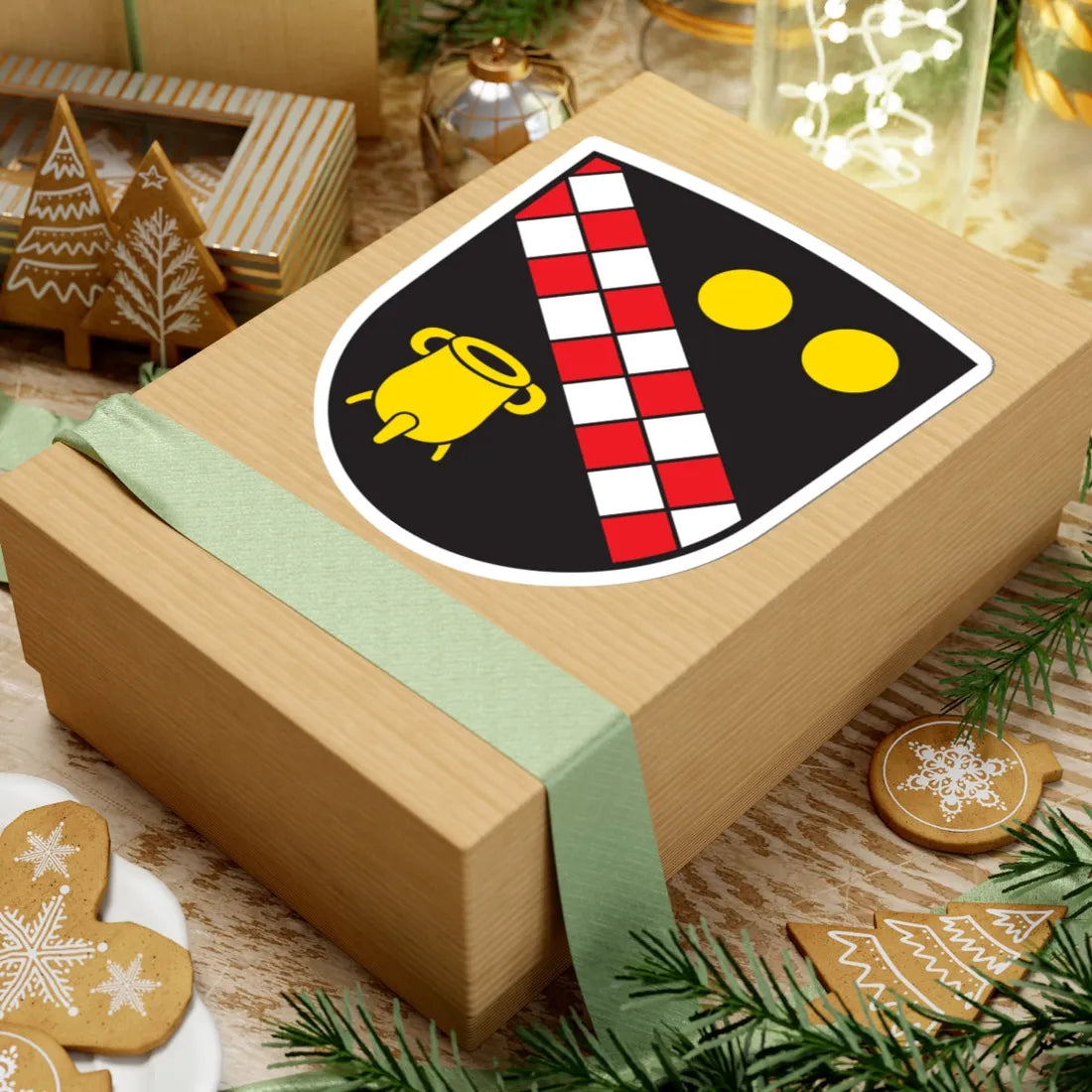 Wappen Altenmuenster (Germany) (Coat of Arms) STICKER Vinyl Kiss-Cut Decal - The Sticker Space