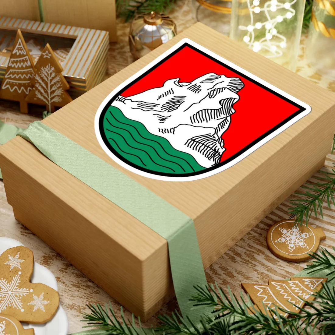 Wappen Bad Griesbach im Rottal (Germany) (Coat of Arms) STICKER Vinyl Kiss-Cut Decal - The Sticker Space