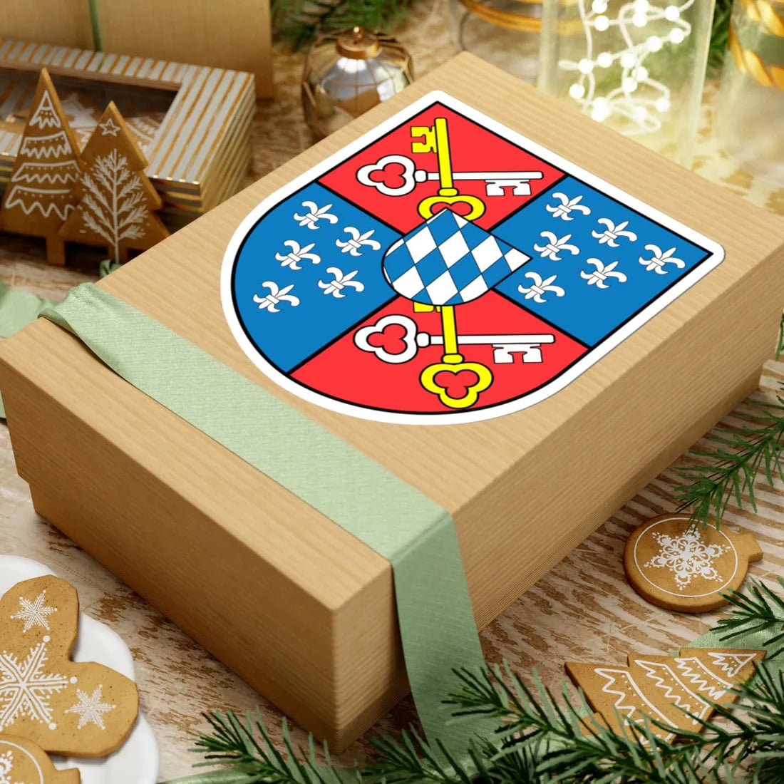 Wappen Berchtesgaden (Germany) (Coat of Arms) STICKER Vinyl Kiss-Cut Decal - The Sticker Space