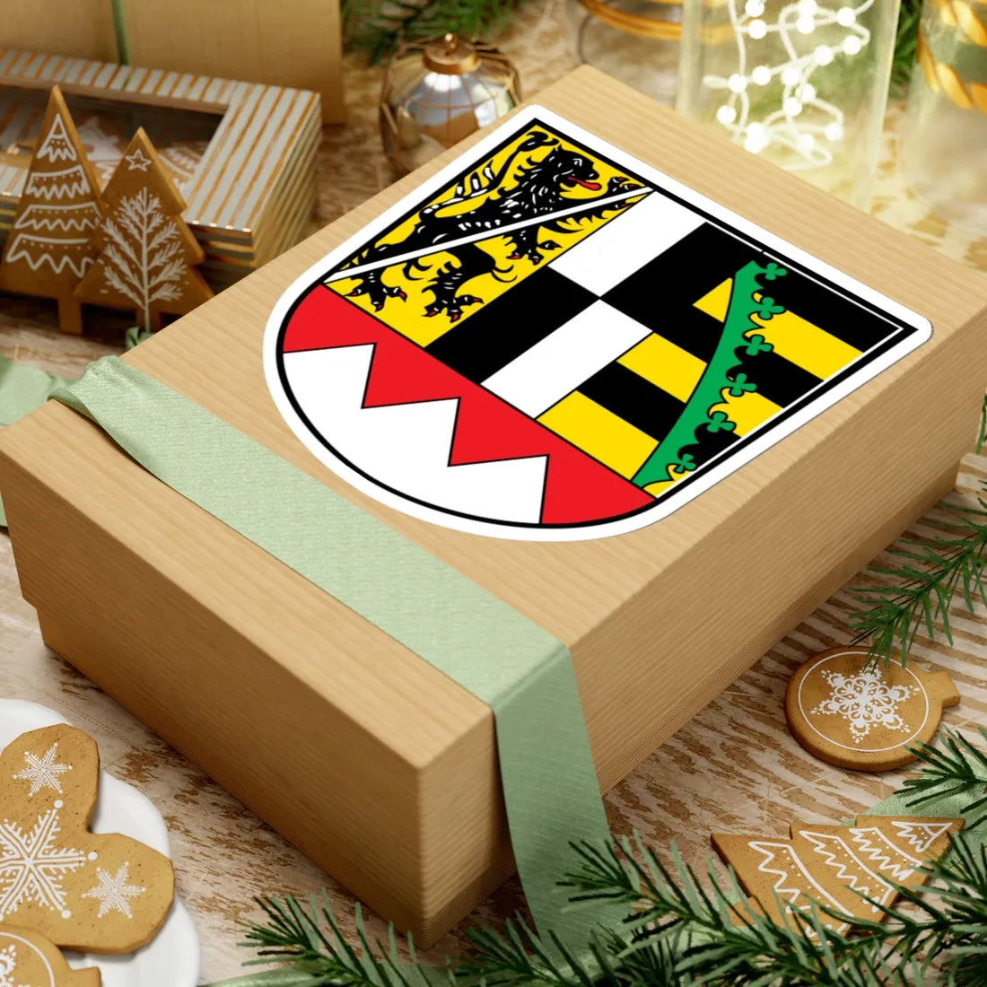 Wappen Bezirk Oberfranken2 (Germany) (Coat of Arms) STICKER Vinyl Kiss-Cut Decal - The Sticker Space