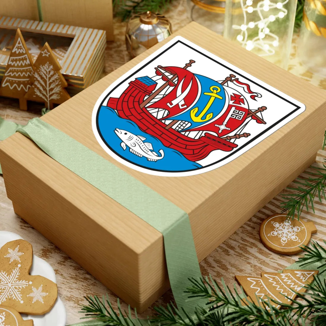 Wappen Bremerhaven (Germany) (Coat of Arms) STICKER Vinyl Kiss-Cut Decal - The Sticker Space