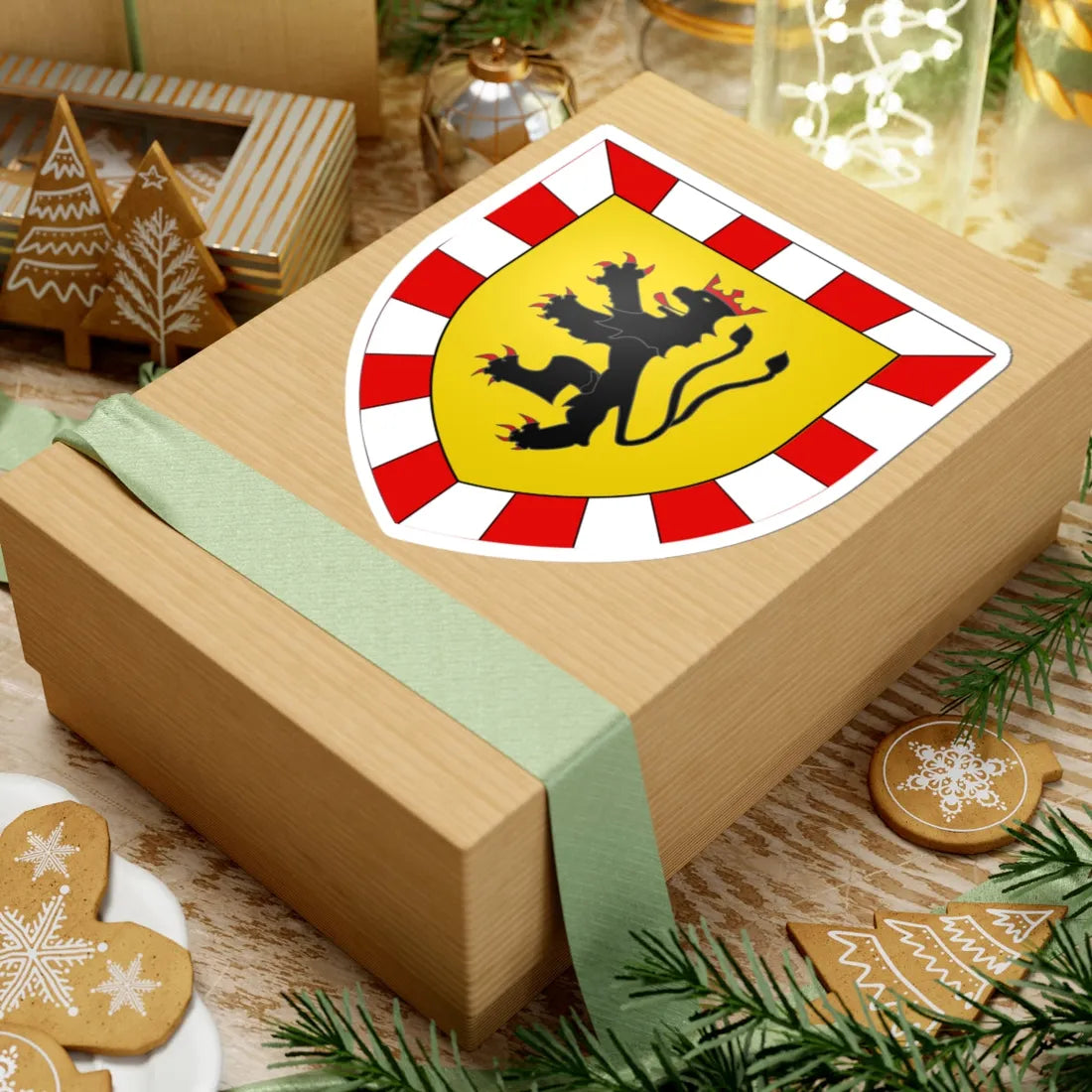 Wappen Burggrafen von Nürnberg Haus Raas (Denmark) (Coat of Arms) STICKER Vinyl Kiss-Cut Decal - The Sticker Space