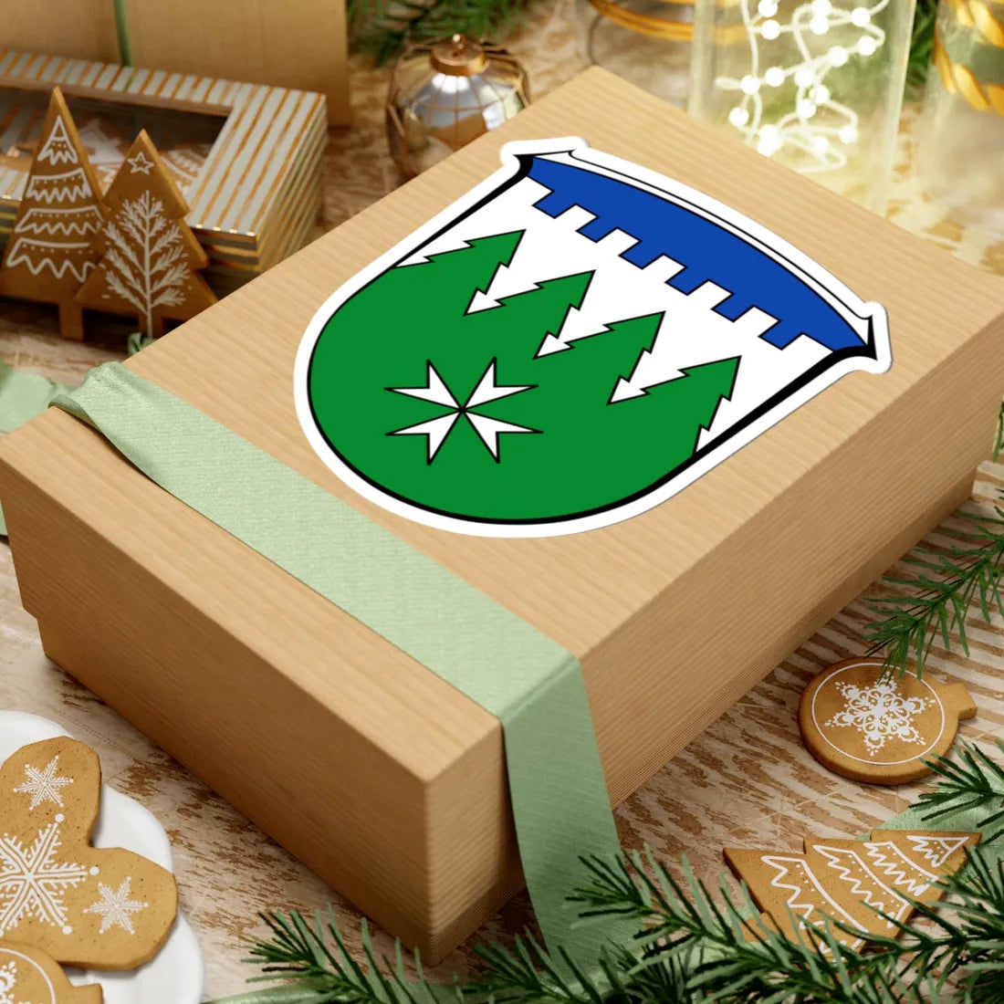 Wappen Burgwald (Germany) (Coat of Arms) STICKER Vinyl Kiss-Cut Decal - The Sticker Space