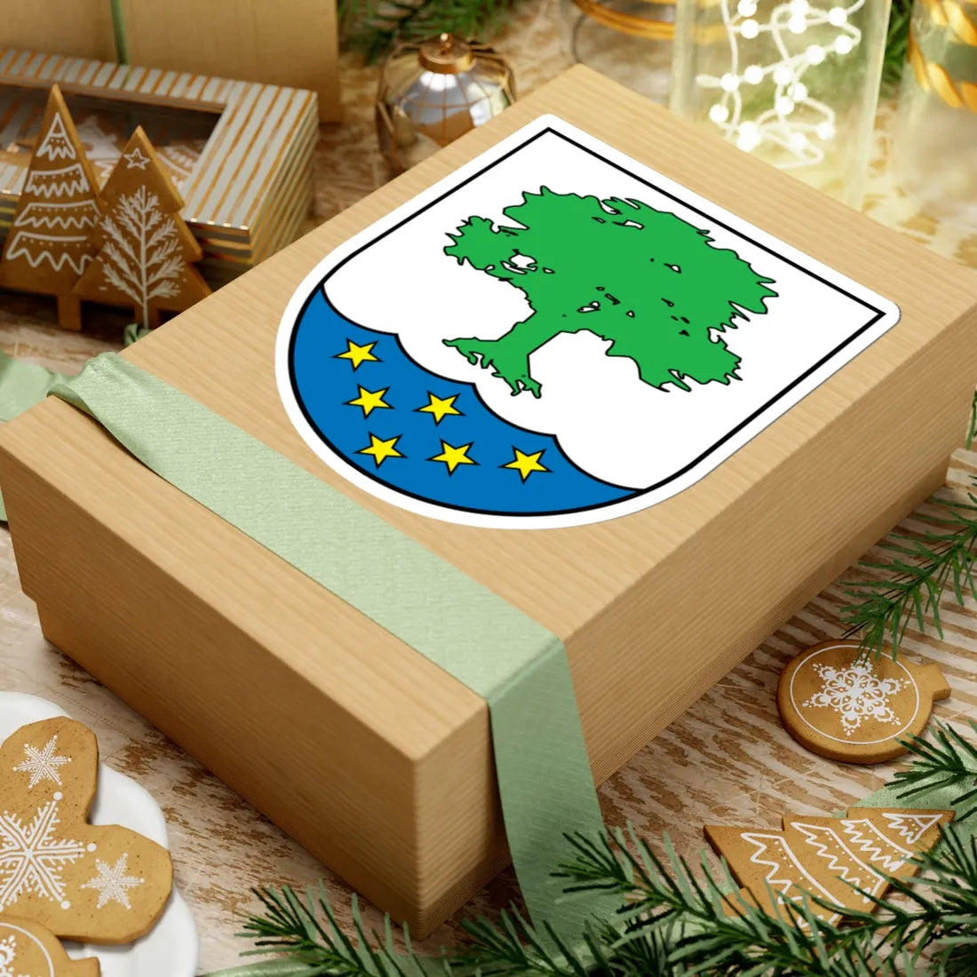 Wappen Doberschütz Sachsen (Germany) (Coat of Arms) STICKER Vinyl Kiss-Cut Decal - The Sticker Space