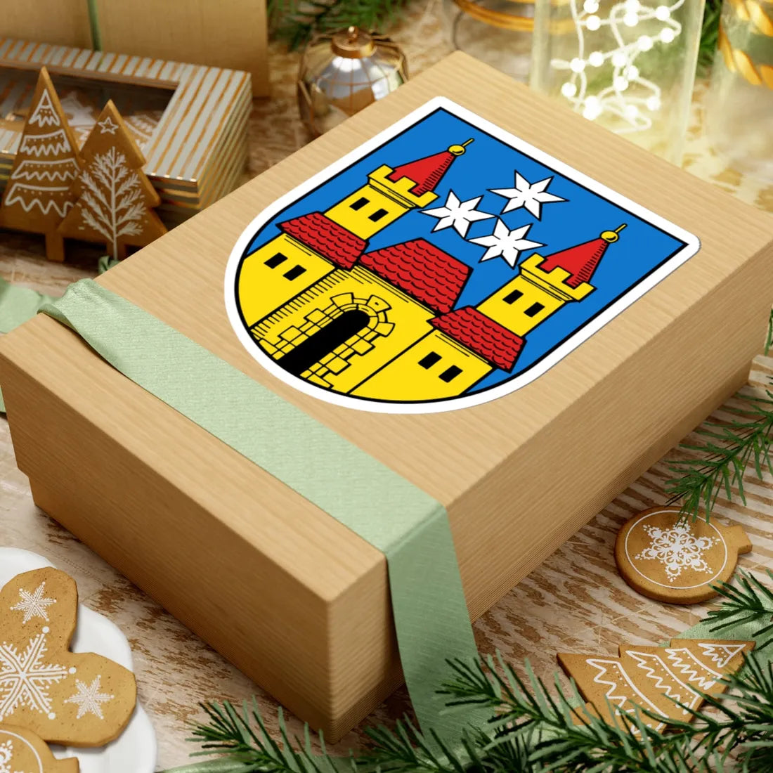 Wappen Eilenburg (Germany) (Coat of Arms) STICKER Vinyl Kiss-Cut Decal - The Sticker Space