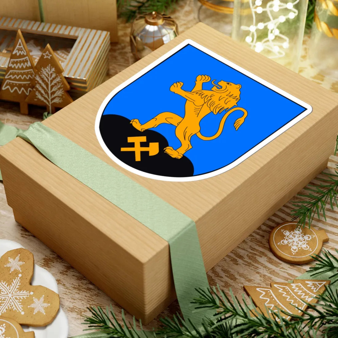 Wappen Friedrichsgruen (Germany) (Coat of Arms) STICKER Vinyl Kiss-Cut Decal - The Sticker Space