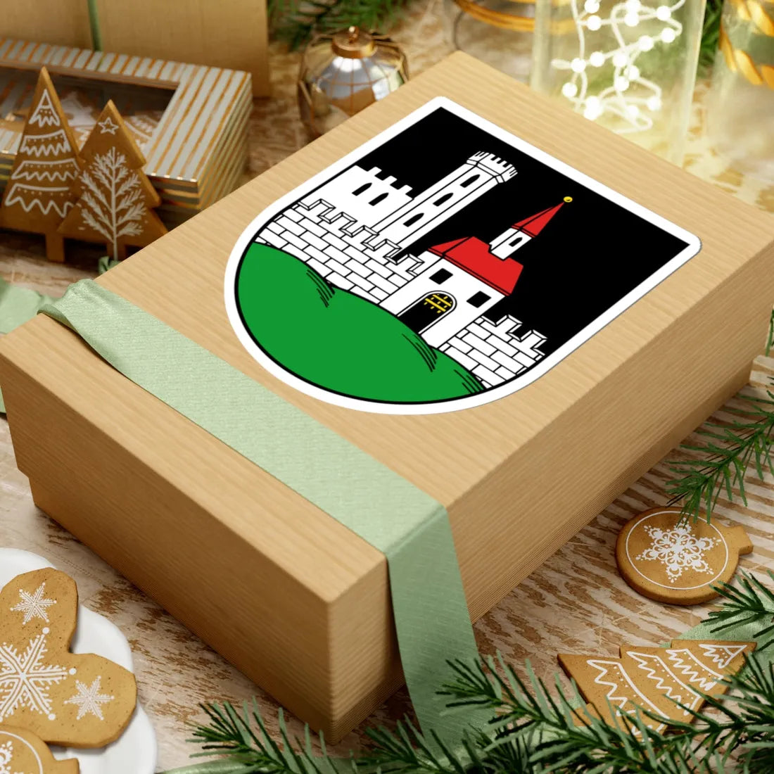 Wappen Frohburg (Germany) (Coat of Arms) STICKER Vinyl Kiss-Cut Decal - The Sticker Space