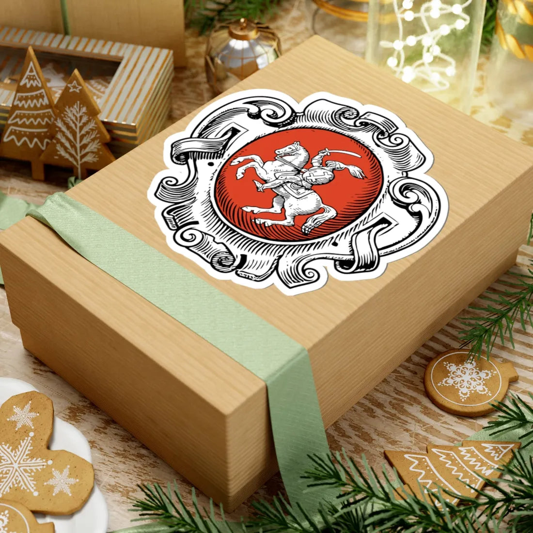 Wappen-Fürstenzug29 crop (Belarus) (Coat of Arms) STICKER Vinyl Kiss-Cut Decal - The Sticker Space