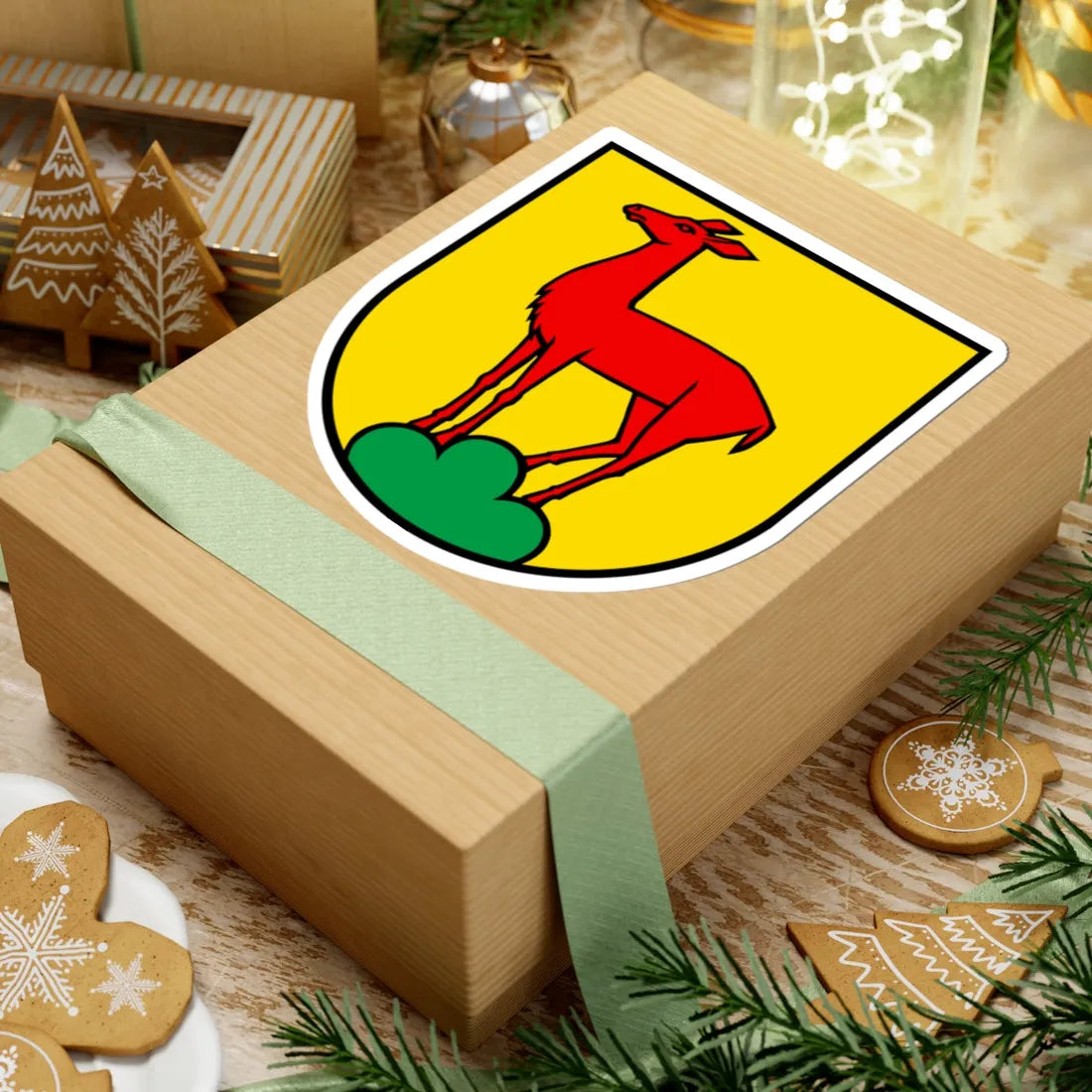 Wappen Gipf-Oberfrick (Switzerland) (Coat of Arms) STICKER Vinyl Kiss-Cut Decal - The Sticker Space