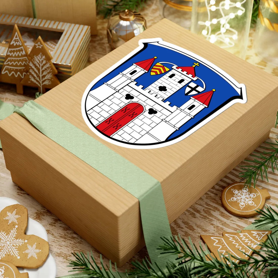 Wappen Groß-Umstadt (Germany) (Coat of Arms) STICKER Vinyl Kiss-Cut Decal - The Sticker Space