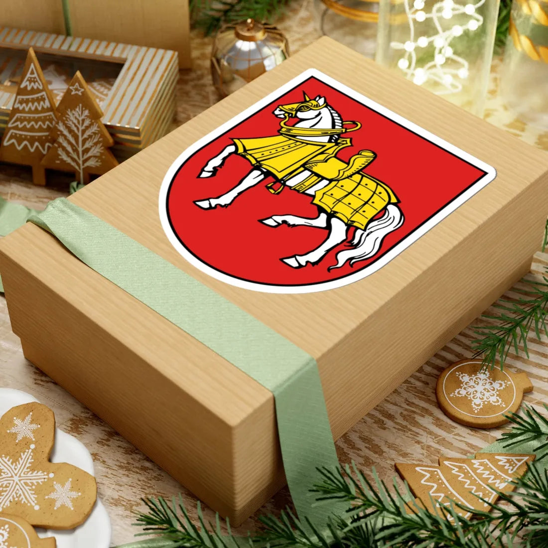 Wappen Groitzsch (Germany) (Coat of Arms) STICKER Vinyl Kiss-Cut Decal - The Sticker Space