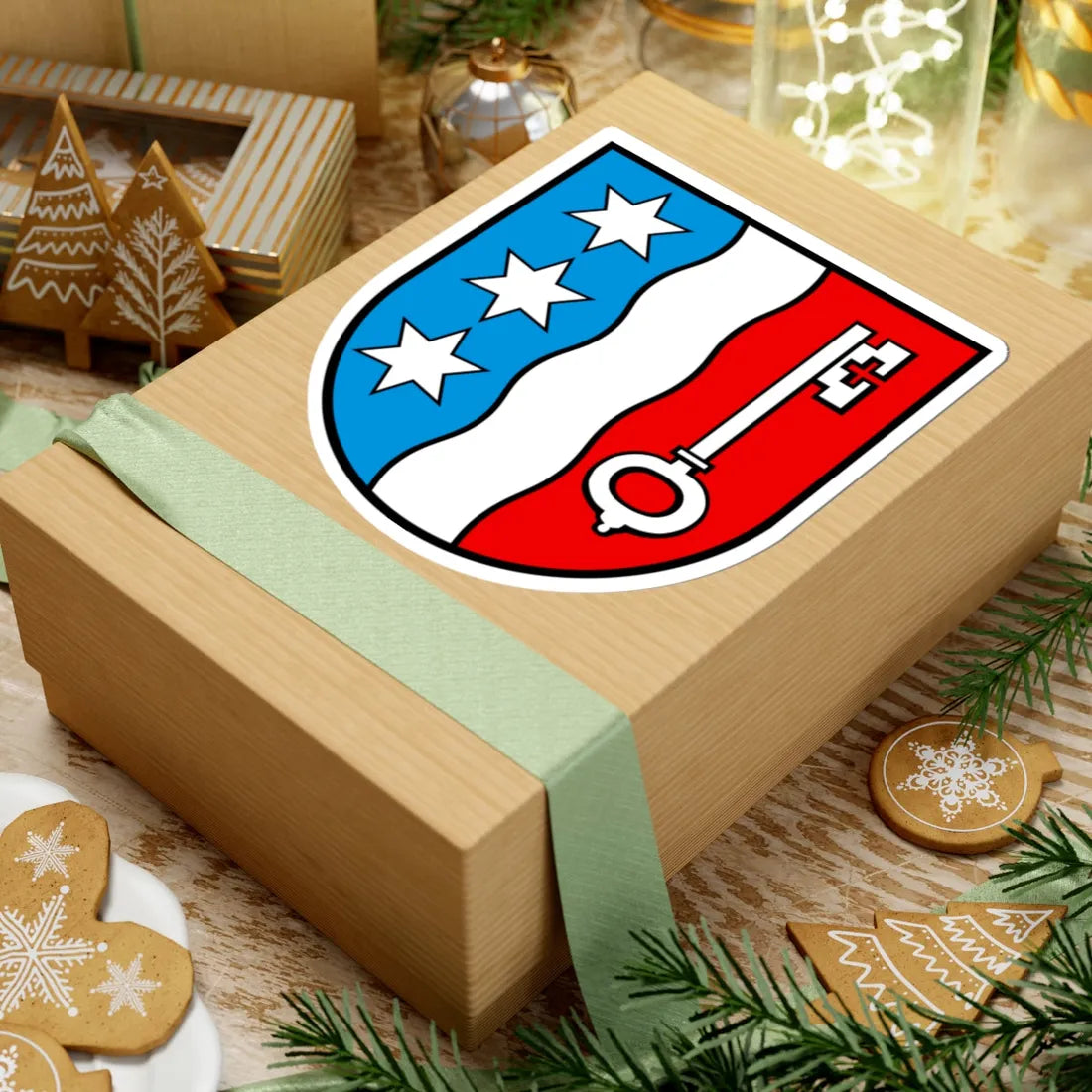 Wappen Jonen AG (Switzerland) (Coat of Arms) STICKER Vinyl Kiss-Cut Decal - The Sticker Space