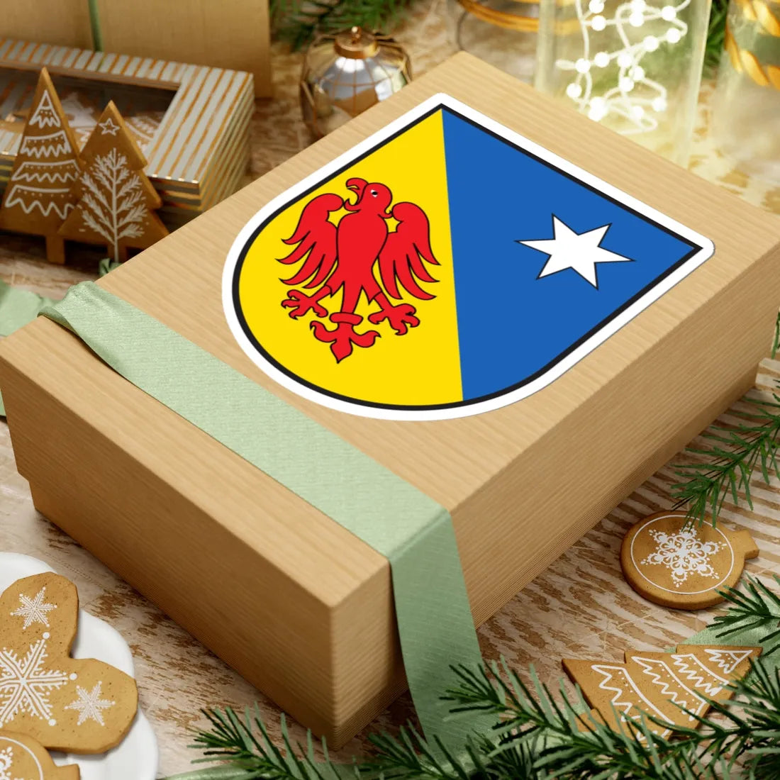 Wappen Juval (Switzerland) (Coat of Arms) STICKER Vinyl Kiss-Cut Decal - The Sticker Space