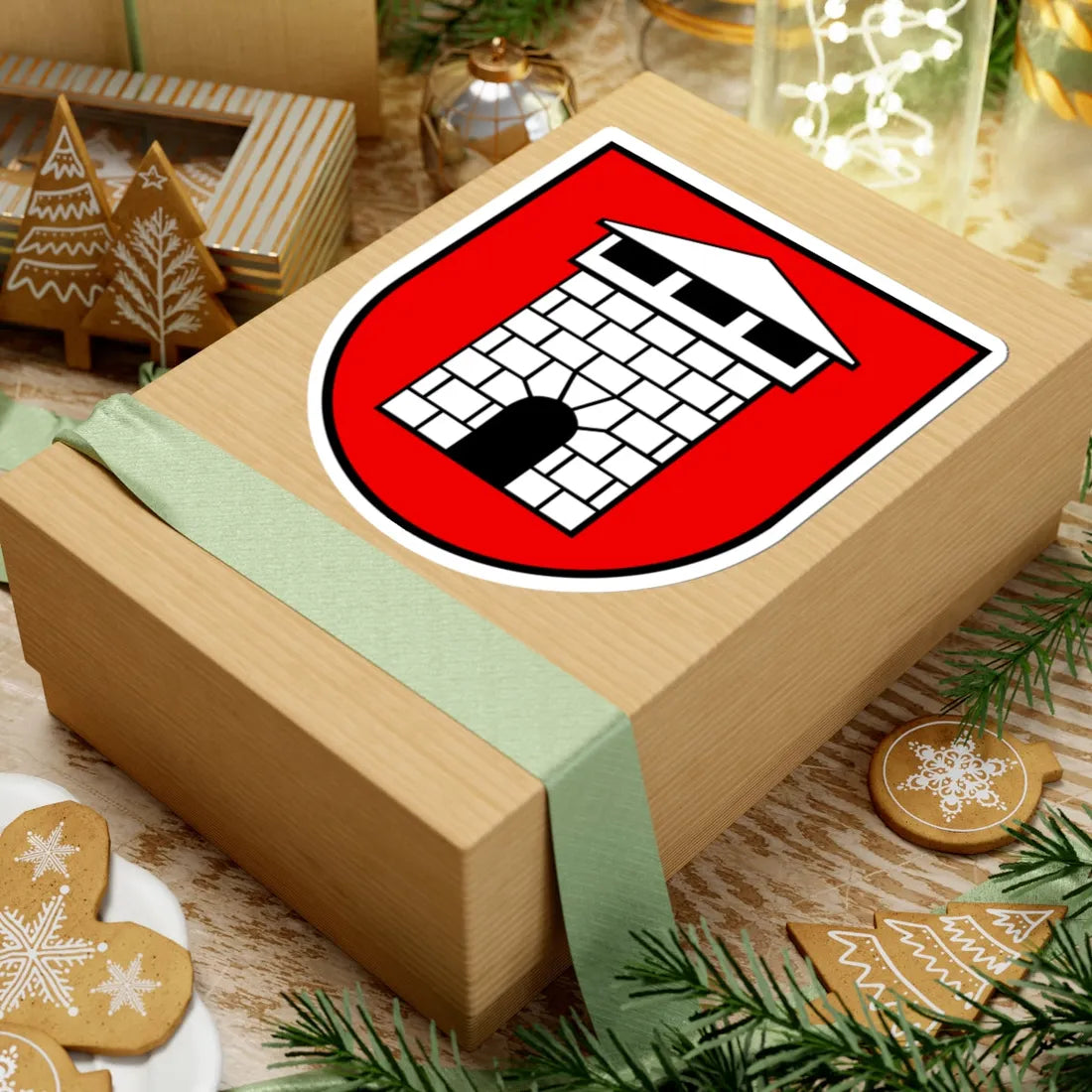 Wappen Kaiseraugst AG (Switzerland) (Coat of Arms) STICKER Vinyl Kiss-Cut Decal - The Sticker Space