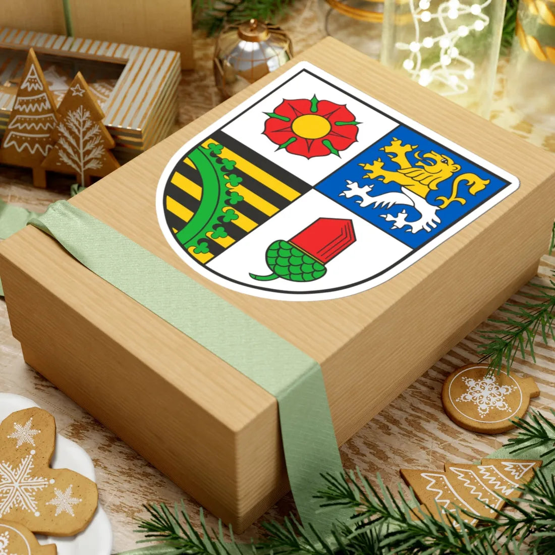 Wappen Landkreis Altenburger Land (Germany) (Coat of Arms) STICKER Vinyl Kiss-Cut Decal - The Sticker Space