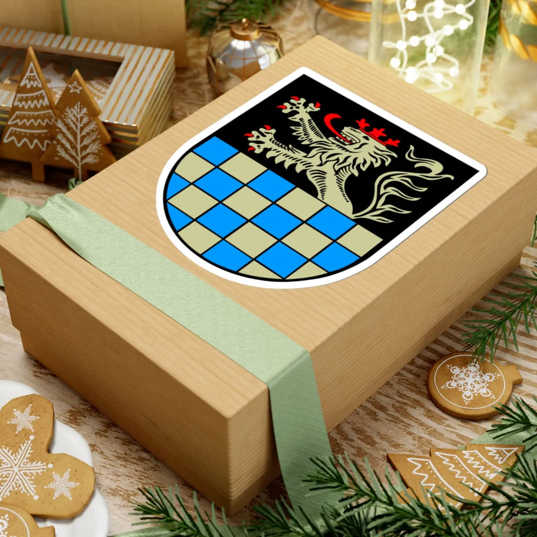 Wappen Landkreis Bad Kreuznach (Germany) (Coat of Arms) STICKER Vinyl Kiss-Cut Decal - The Sticker Space