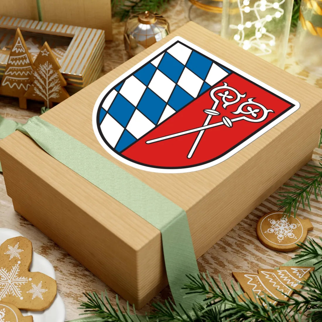 Wappen Landkreis Bad Toelz (Germany) (Coat of Arms) STICKER Vinyl Kiss-Cut Decal - The Sticker Space