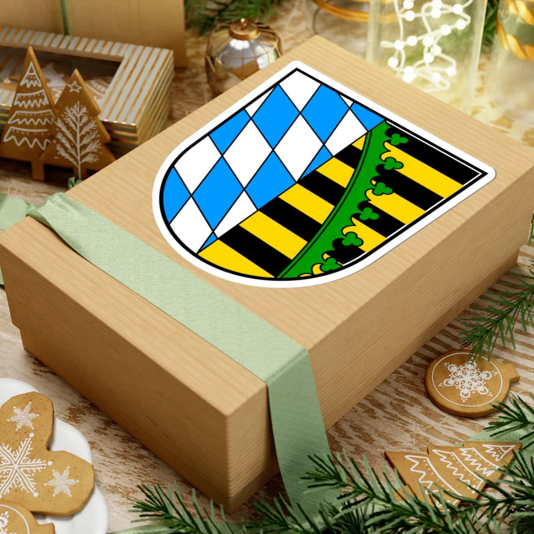 Wappen landkreis coburg (Germany) (Coat of Arms) STICKER Vinyl Kiss-Cut Decal - The Sticker Space