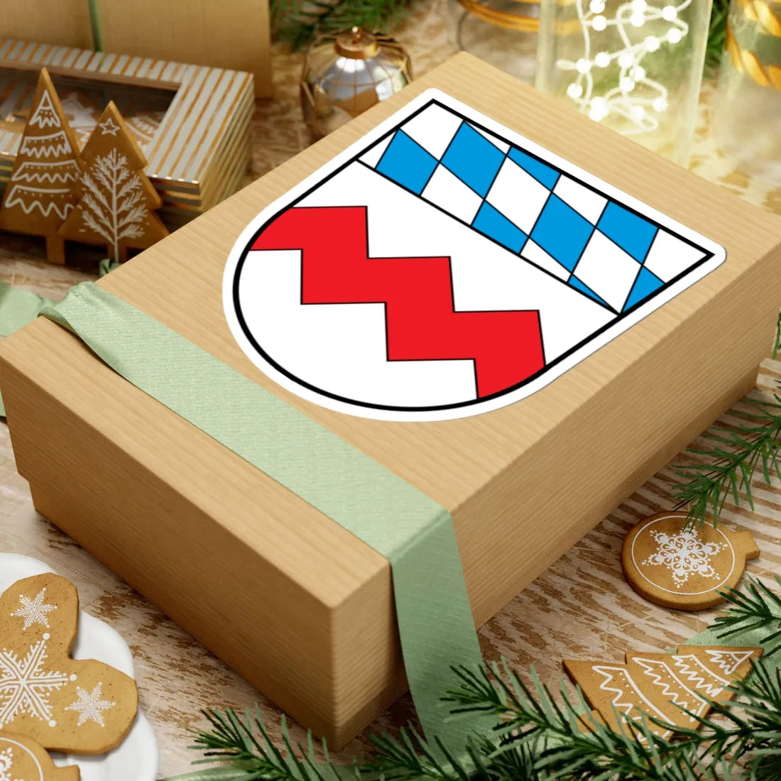 Wappen Landkreis Dachau (Germany) (Coat of Arms) STICKER Vinyl Kiss-Cut Decal - The Sticker Space