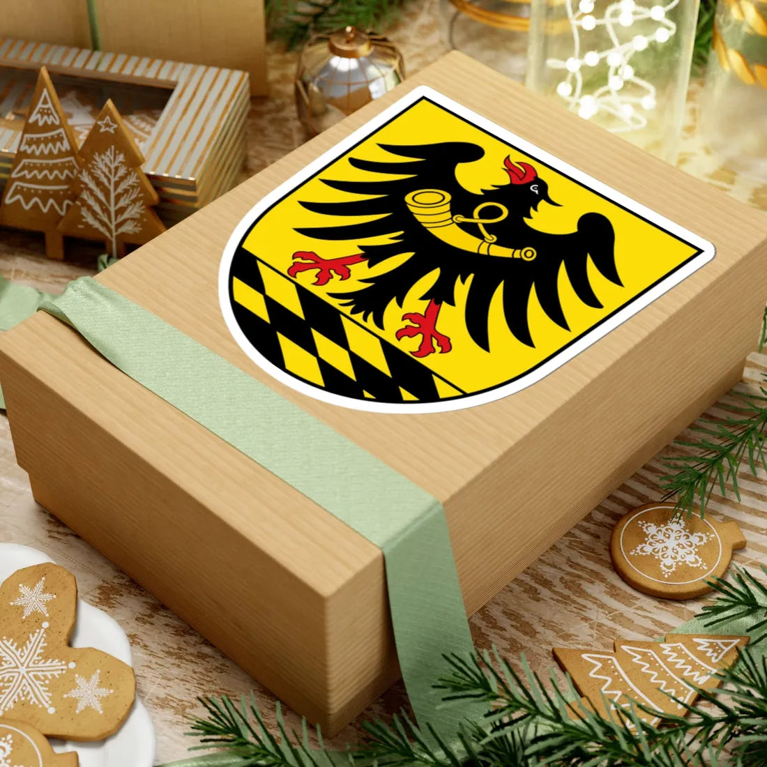 Wappen Landkreis Esslingen (Germany) (Coat of Arms) STICKER Vinyl Kiss-Cut Decal - The Sticker Space