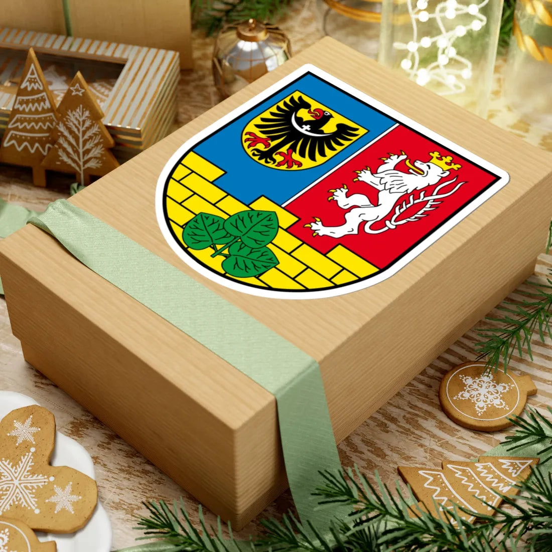 Wappen Landkreis Goerlitz (Germany) (Coat of Arms) STICKER Vinyl Kiss-Cut Decal - The Sticker Space