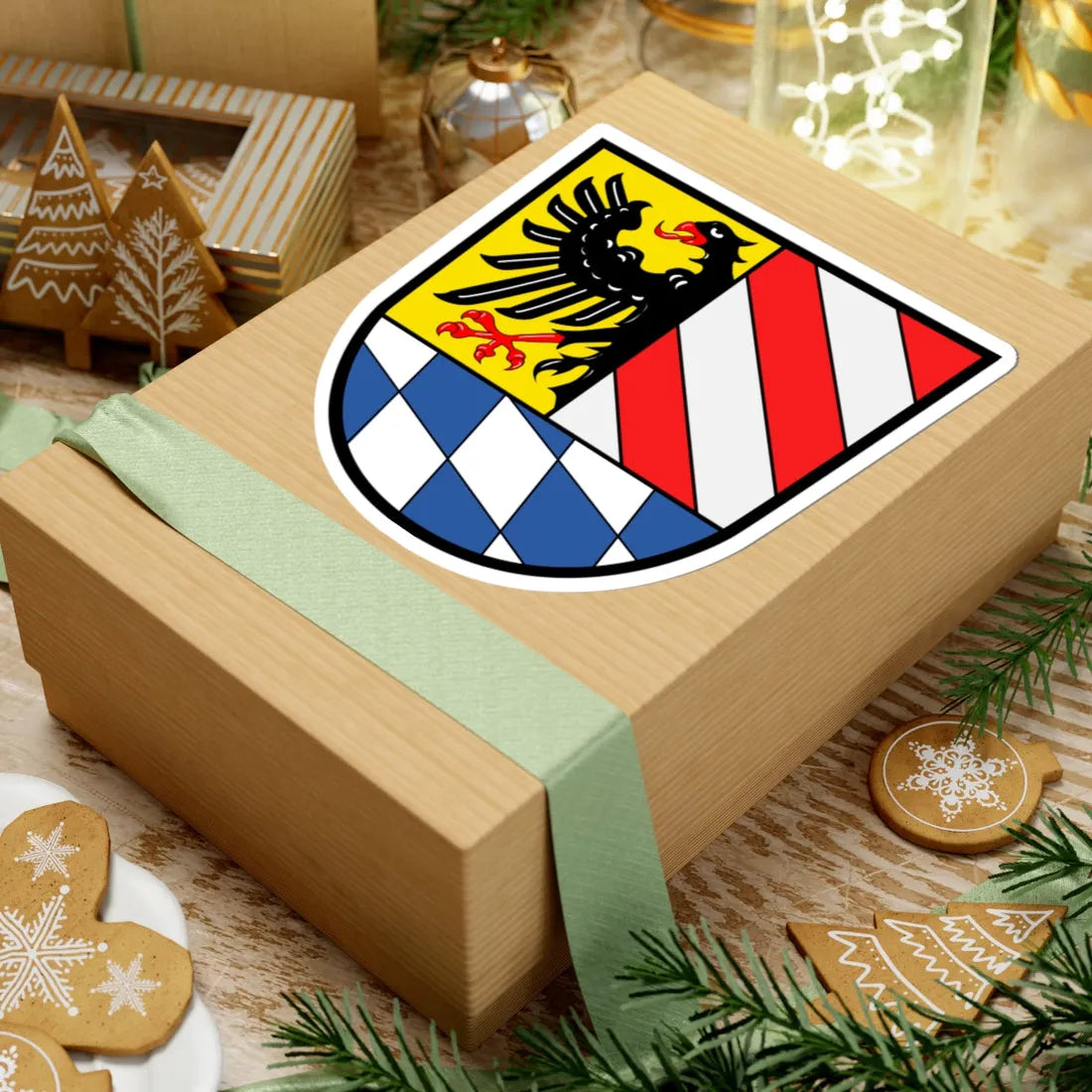 Wappen Landkreis Lauf an der Pegnitz (Germany) (Coat of Arms) STICKER Vinyl Kiss-Cut Decal - The Sticker Space