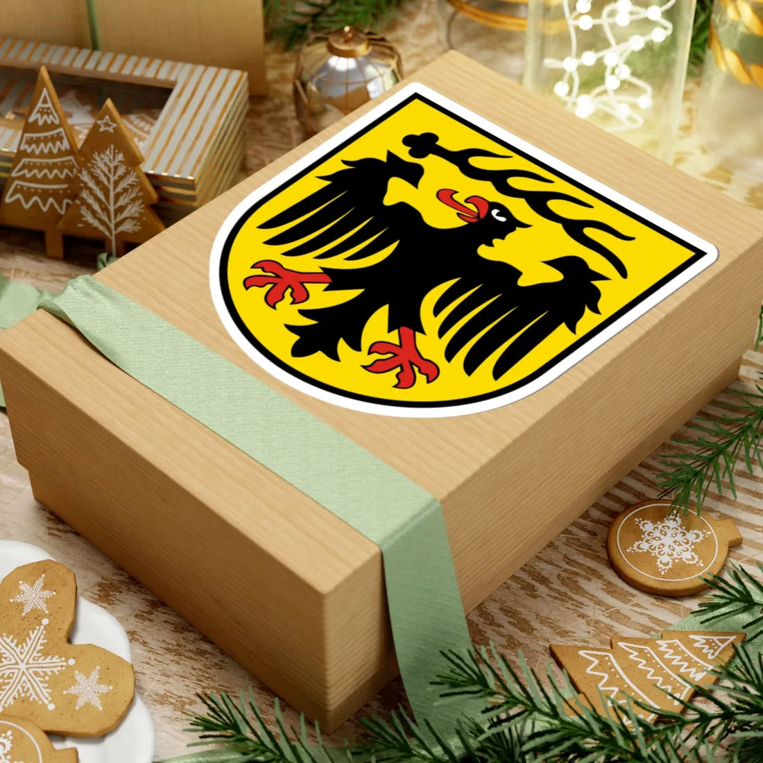 Wappen Landkreis Ludwigsburg (Germany) (Coat of Arms) STICKER Vinyl Kiss-Cut Decal - The Sticker Space