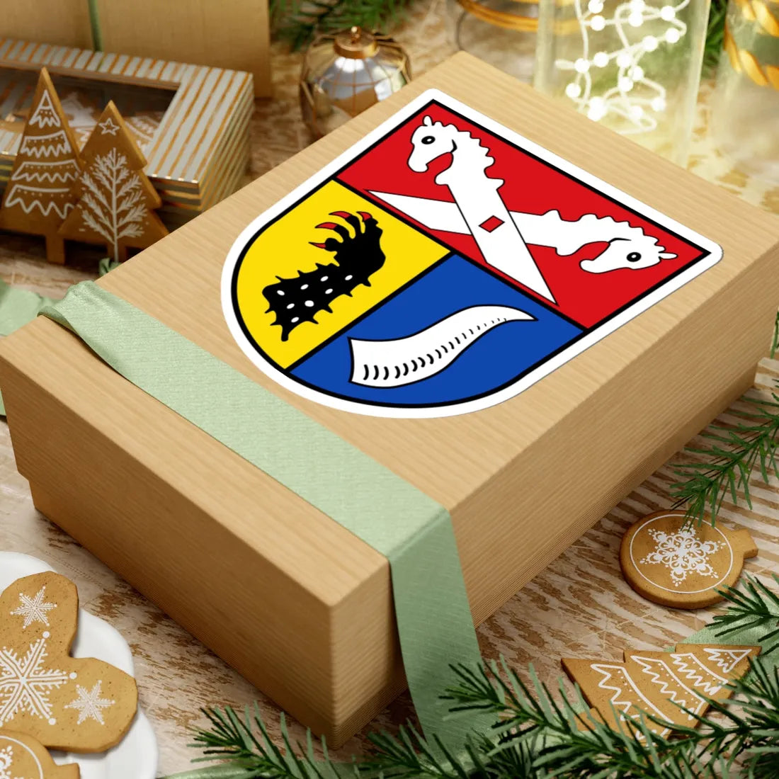 Wappen Landkreis Nienburg Weser (Germany) (Coat of Arms) STICKER Vinyl Kiss-Cut Decal - The Sticker Space