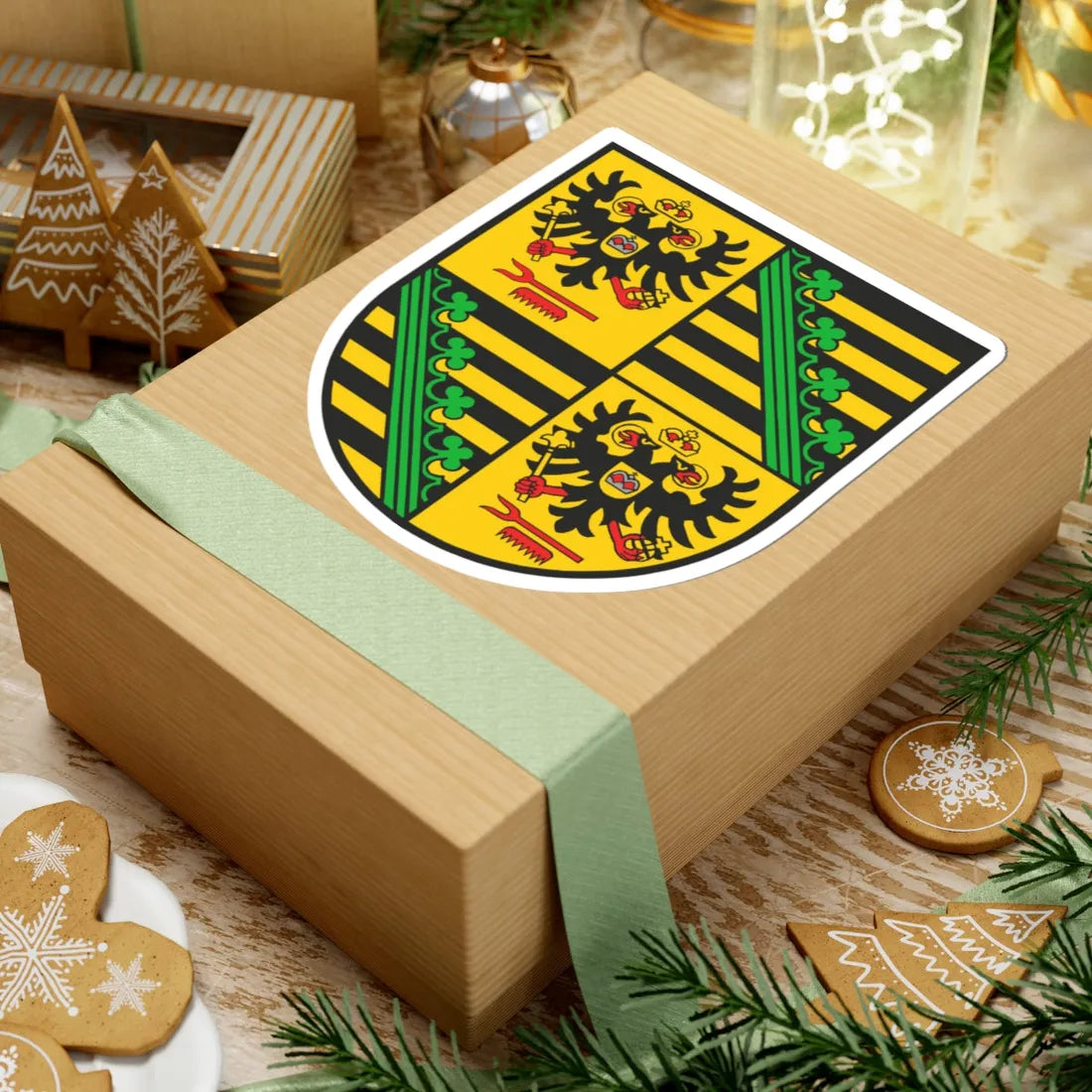 Wappen Landkreis Saalfeld-Rudolstadt (Germany) (Coat of Arms) STICKER Vinyl Kiss-Cut Decal - The Sticker Space