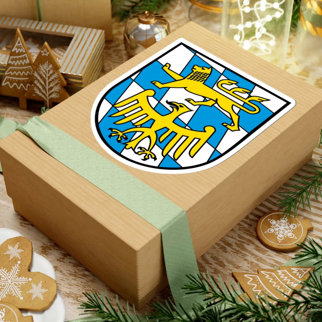 Wappen Landkreis Starnberg (Germany) (Coat of Arms) STICKER Vinyl Kiss-Cut Decal - The Sticker Space