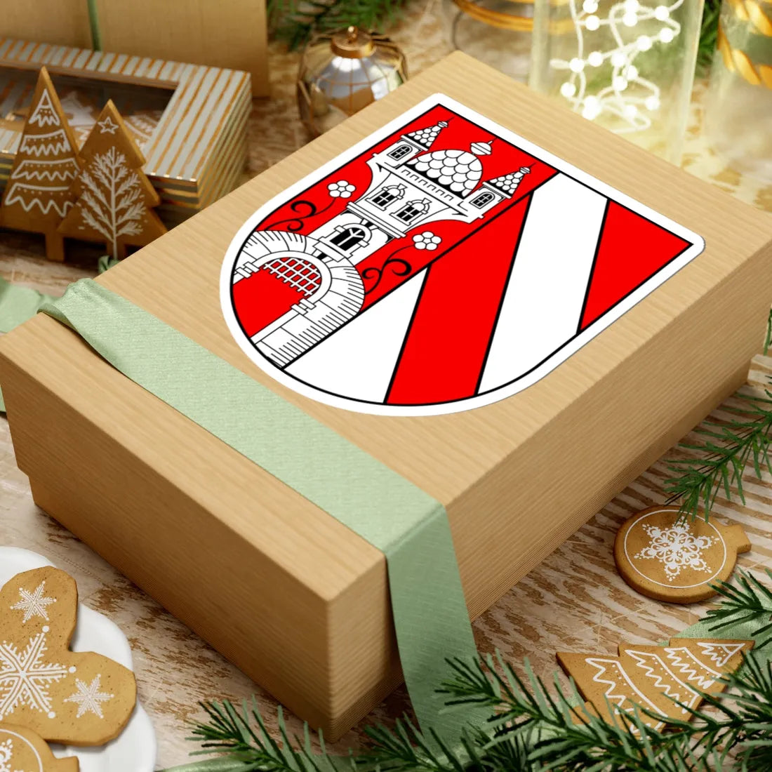 Wappen Lichtenstein Sachsen (Germany) (Coat of Arms) STICKER Vinyl Kiss-Cut Decal - The Sticker Space