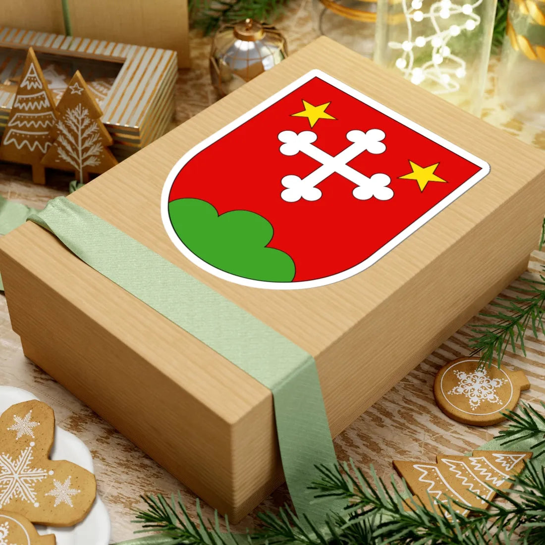 Wappen Lötschental (Switzerland) (Coat of Arms) STICKER Vinyl Kiss-Cut Decal - The Sticker Space