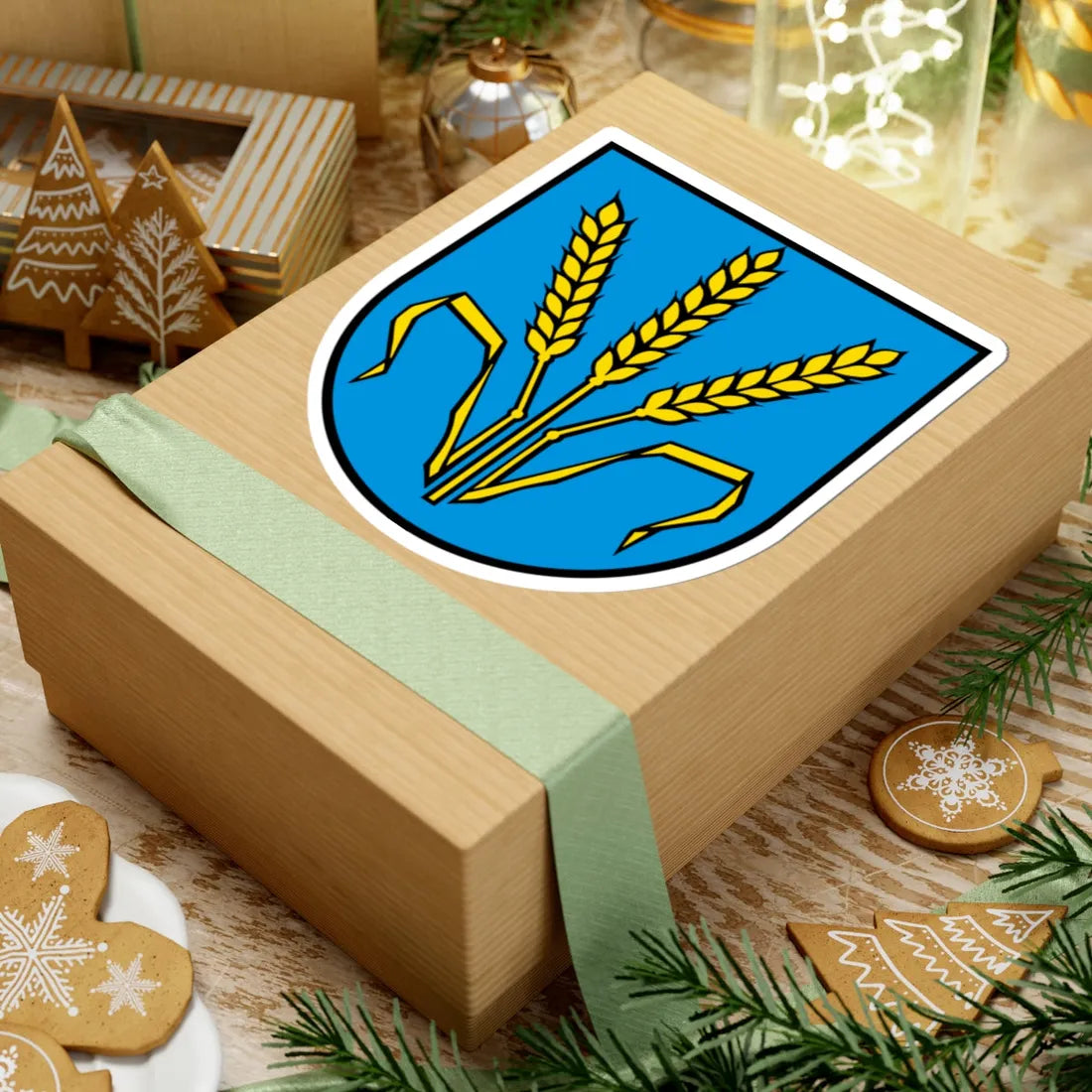 Wappen Lupfig (Switzerland) (Coat of Arms) STICKER Vinyl Kiss-Cut Decal - The Sticker Space