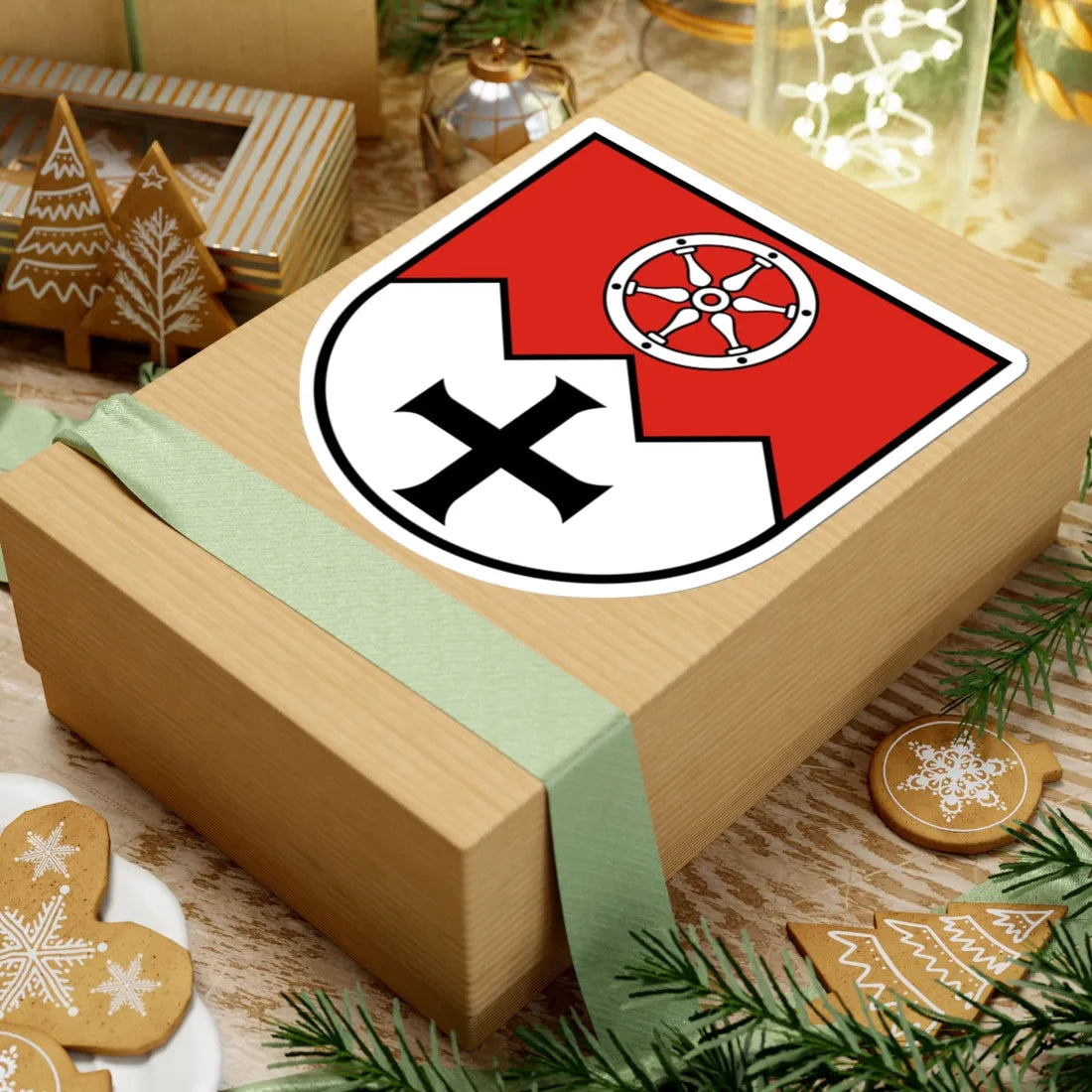 Wappen Main-Tauber-Kreis (Germany) (Coat of Arms) STICKER Vinyl Kiss-Cut Decal - The Sticker Space