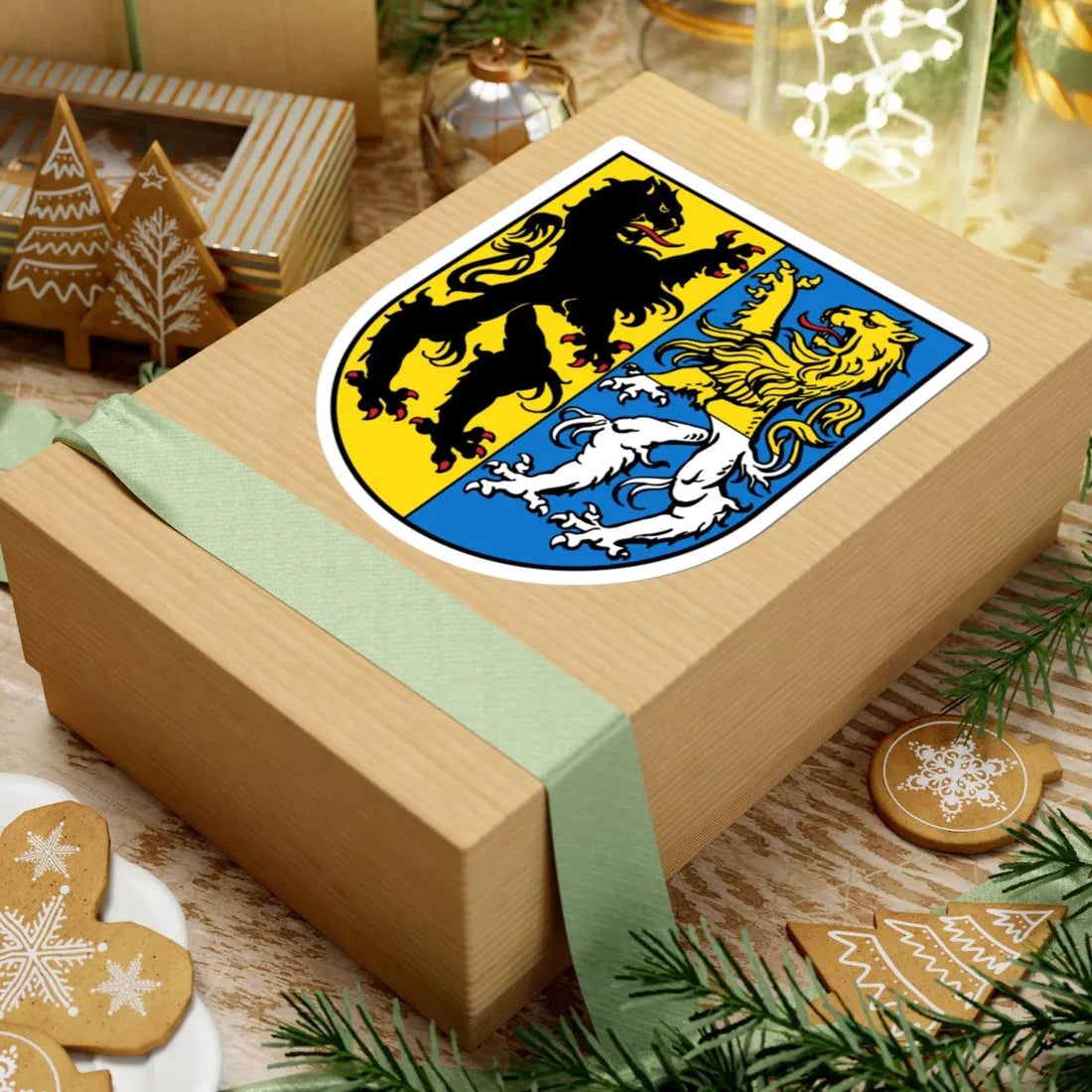 Wappen Markkleeberg (Germany) (Coat of Arms) STICKER Vinyl Kiss-Cut Decal - The Sticker Space