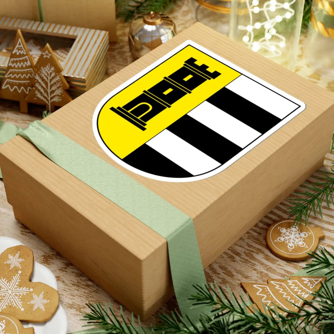 Wappen Oberhelfenschwil (Switzerland) (Coat of Arms) STICKER Vinyl Kiss-Cut Decal - The Sticker Space